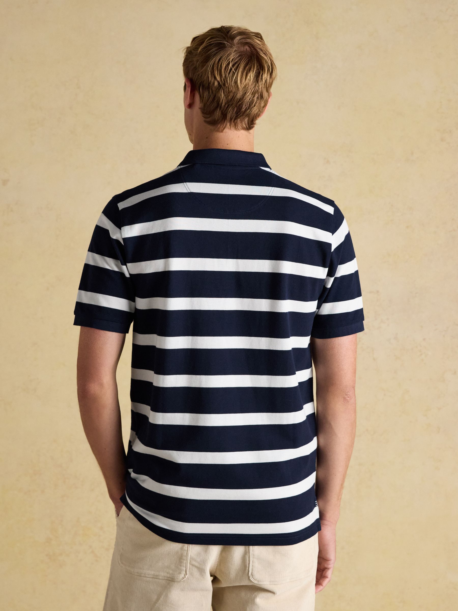 Woody Polo Shirts White/Blue/Navy 3 Pack - Image 6 of 9