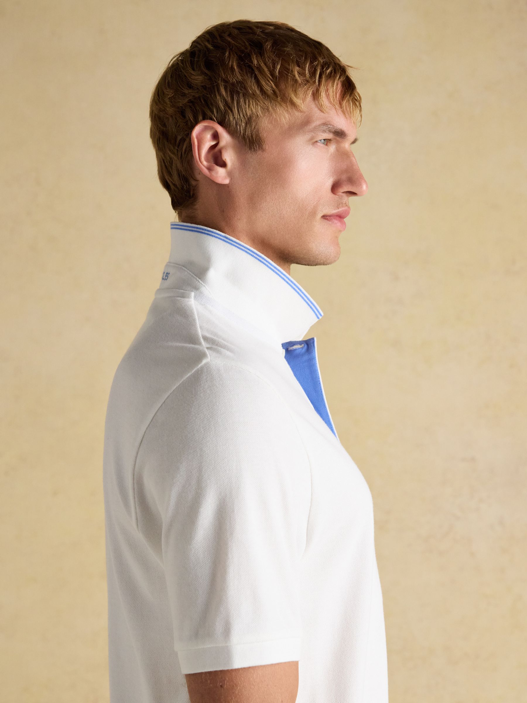 Woody Polo Shirts White/Blue/Navy 3 Pack - Image 8 of 9