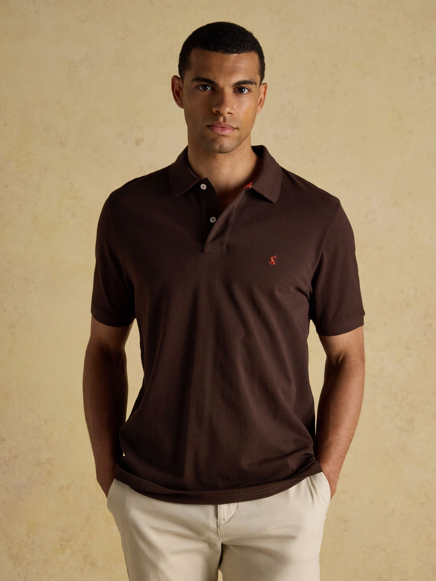 Woody Polo Shirts Navy/Green/Brown/Orange/Brown Stripe 5 Pack - Image 3 of 11