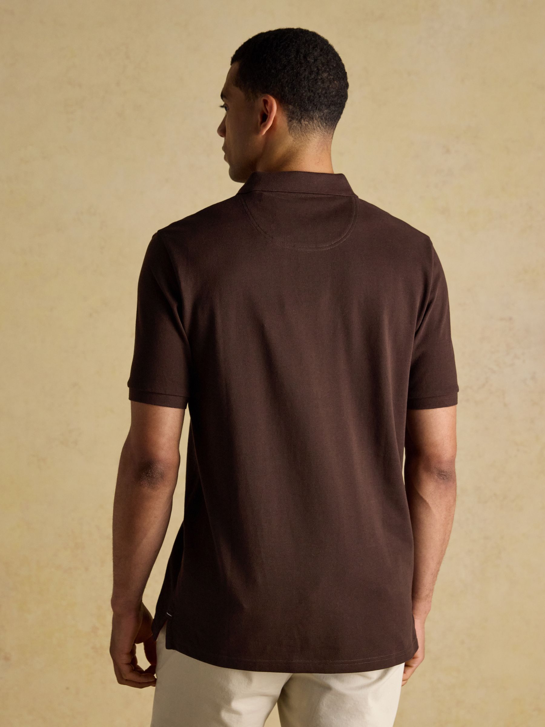 Woody Polo Shirts Navy/Green/Brown/Orange/Brown Stripe 5 Pack - Image 9 of 11