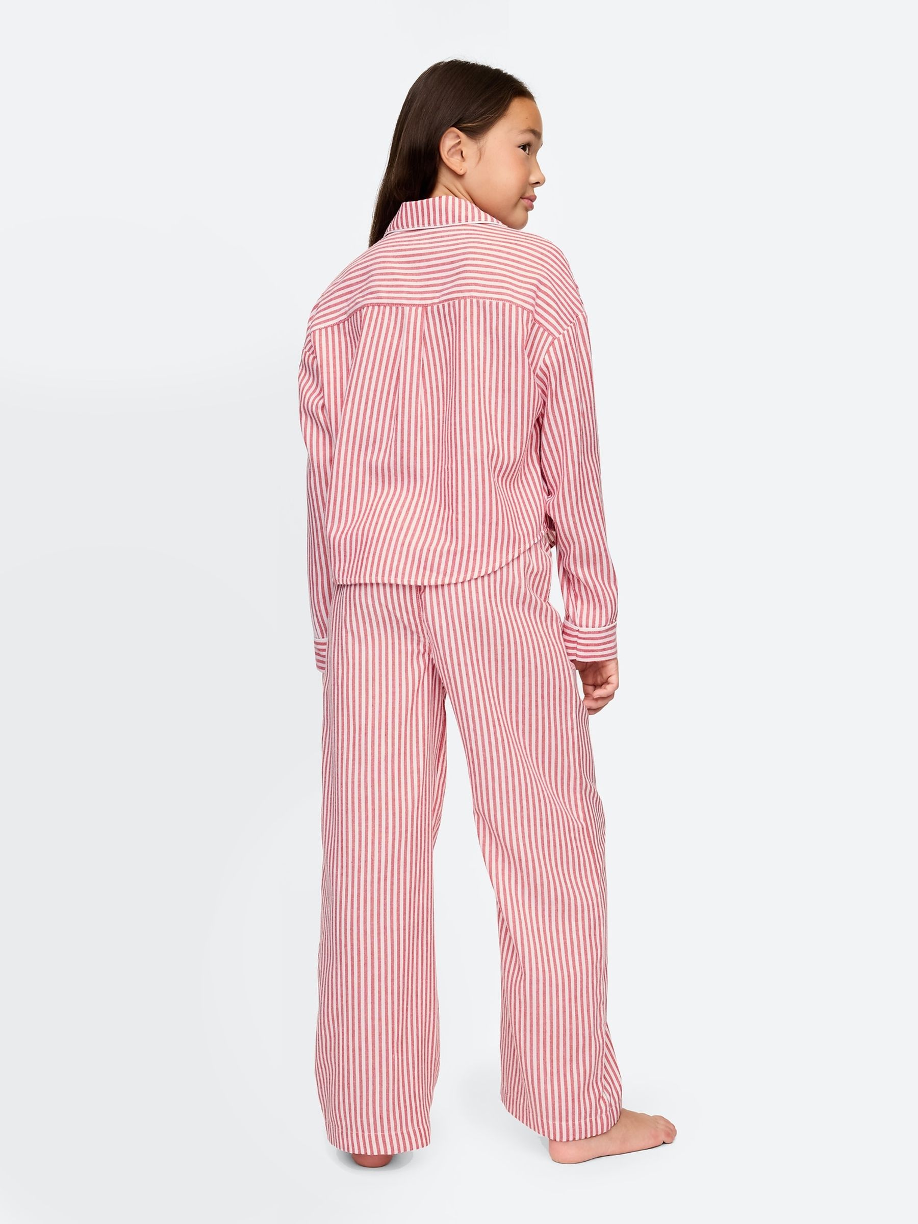 Red Matching Family Kids Christmas Stripe Pyjamas (6-13yrs) - Image 2 of 4