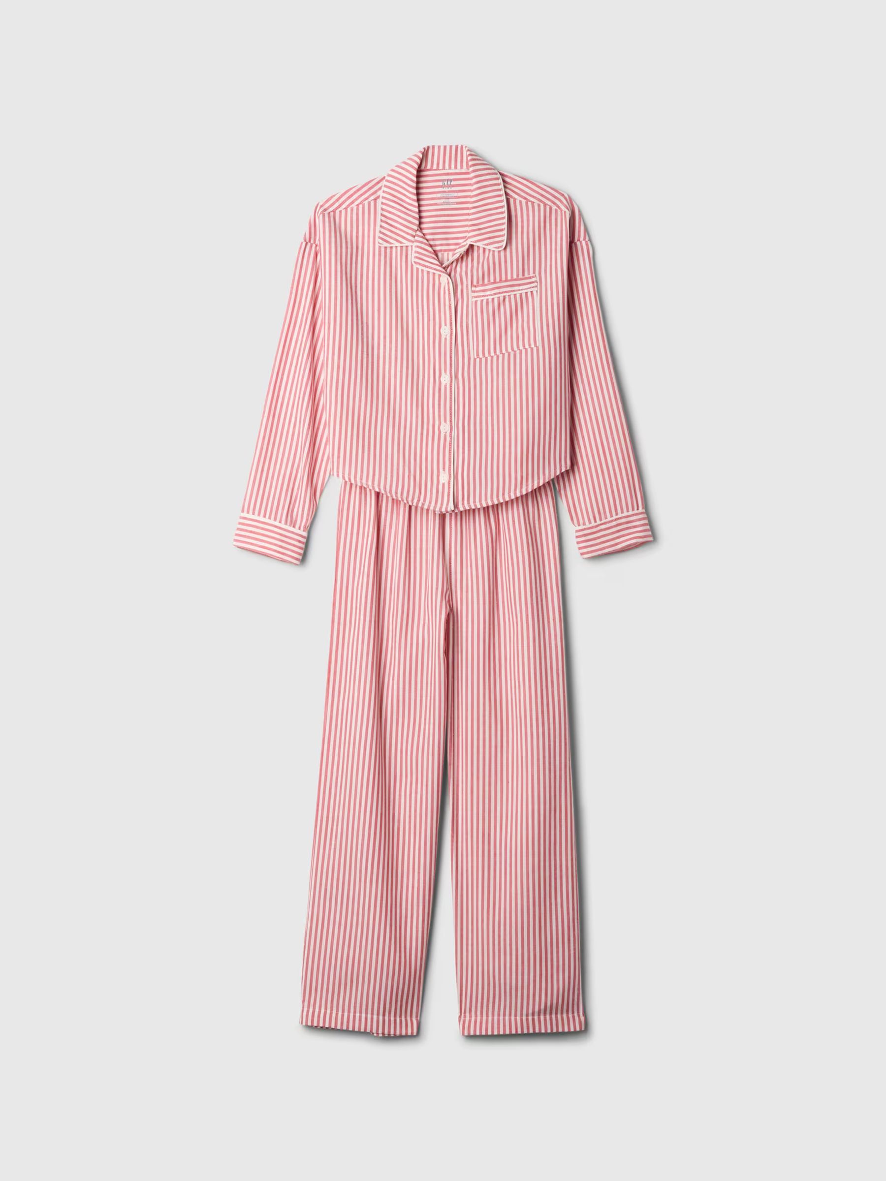 Red Matching Family Kids Christmas Stripe Pyjamas (6-13yrs) - Image 4 of 4
