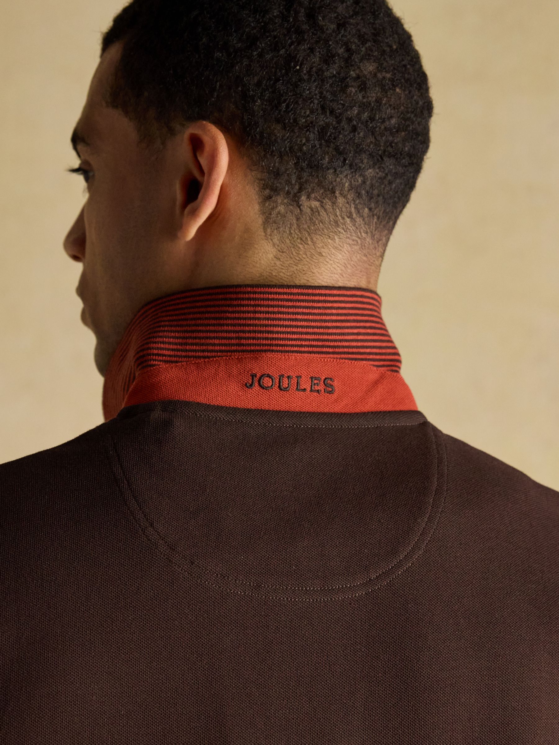 Woody Brown Cotton Pique Polo Shirt - Image 7 of 8