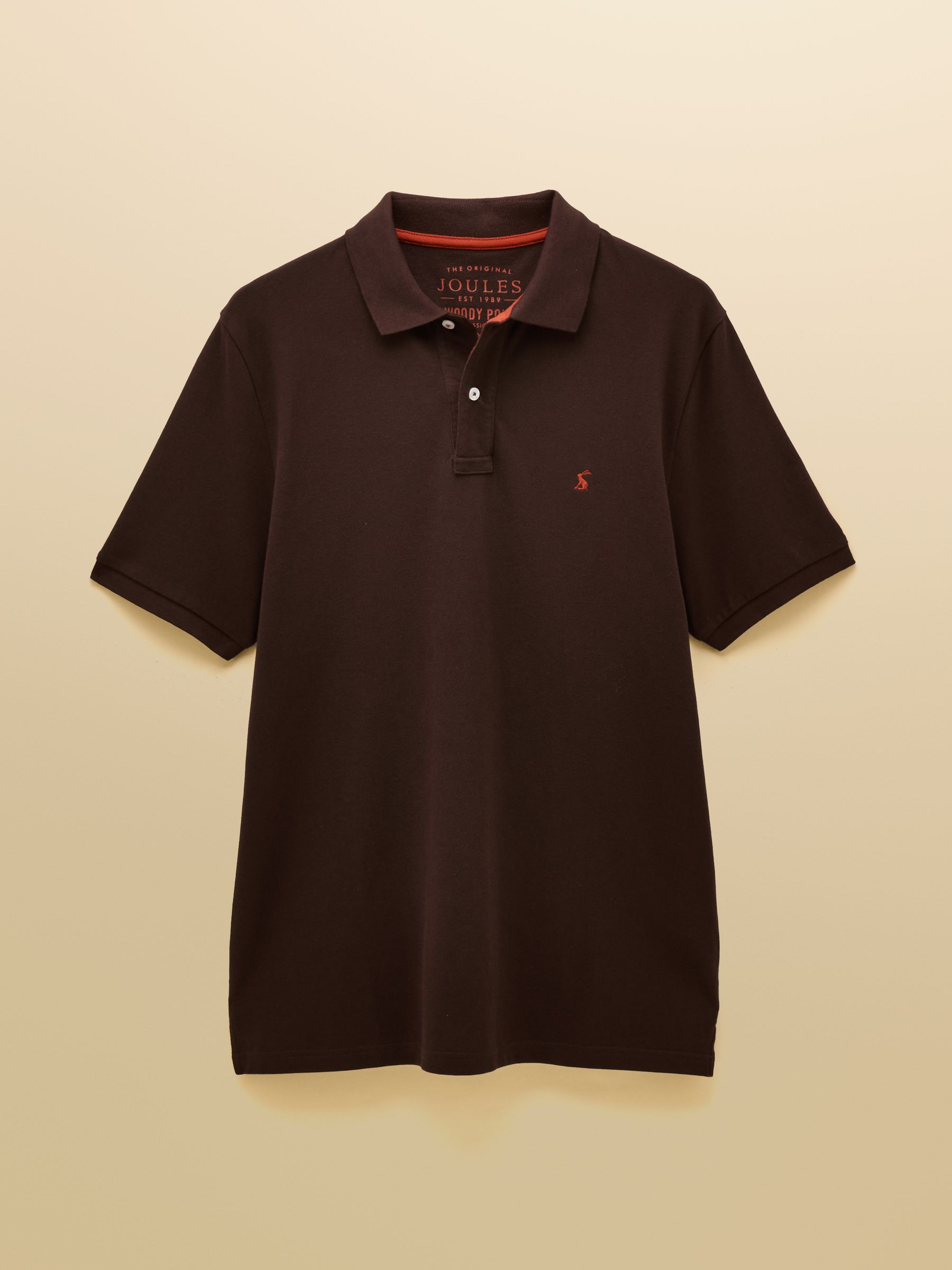 Woody Brown Cotton Pique Polo Shirt - Image 8 of 8