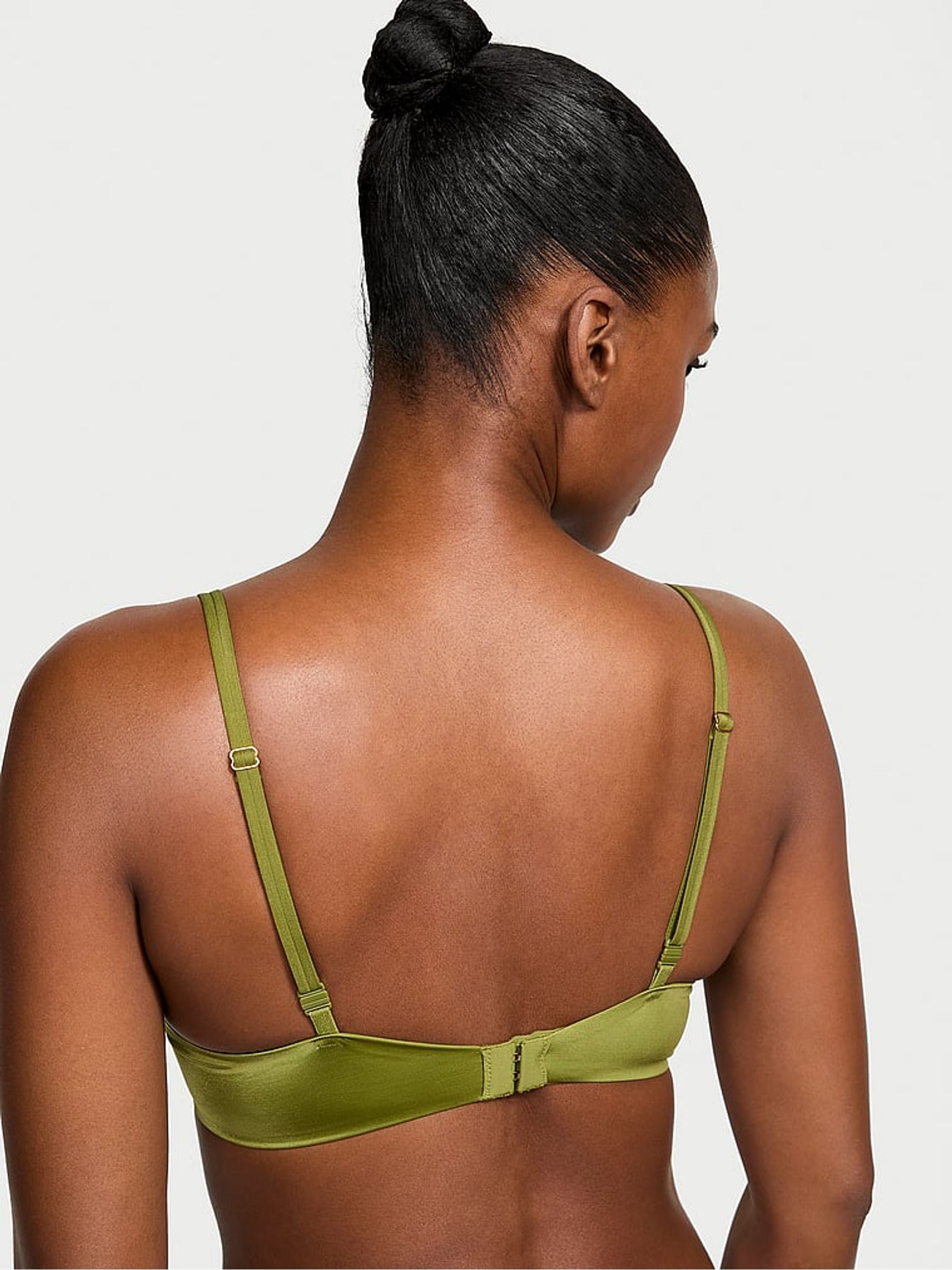 Pear Green Push Up Lace Trim Bra - Image 2 of 4