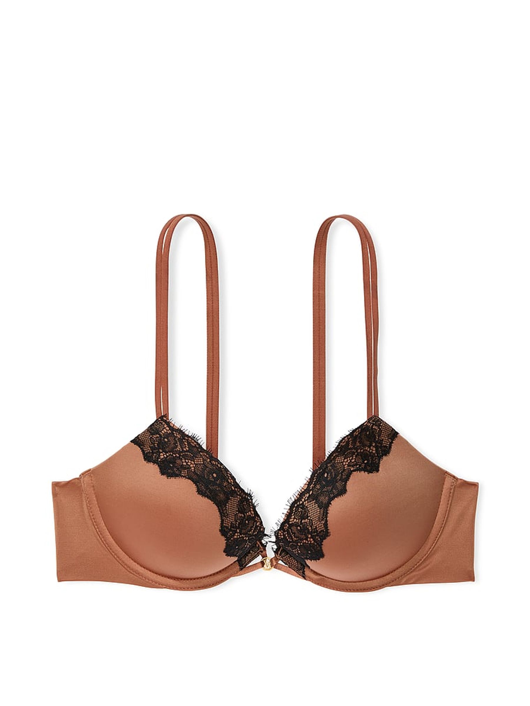 Caramel Nude Push Up Lace Trim Bra - Image 3 of 4