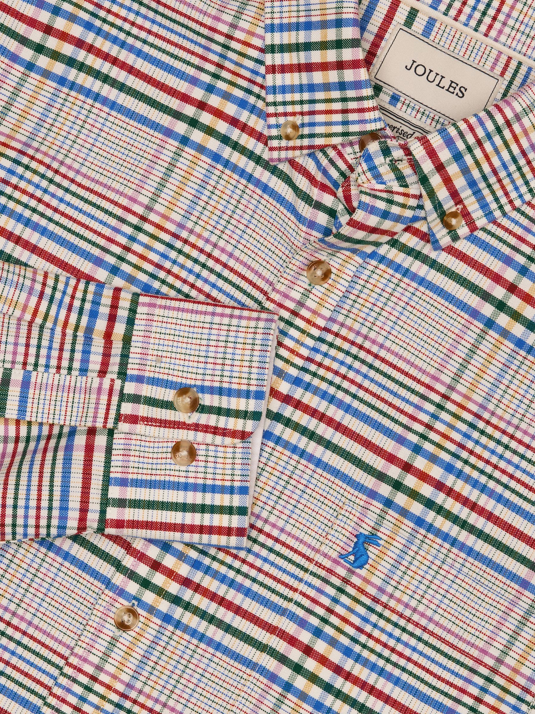 Oxford Classic Fit Multi Check Long Sleeve Cotton Shirt - Image 2 of 12