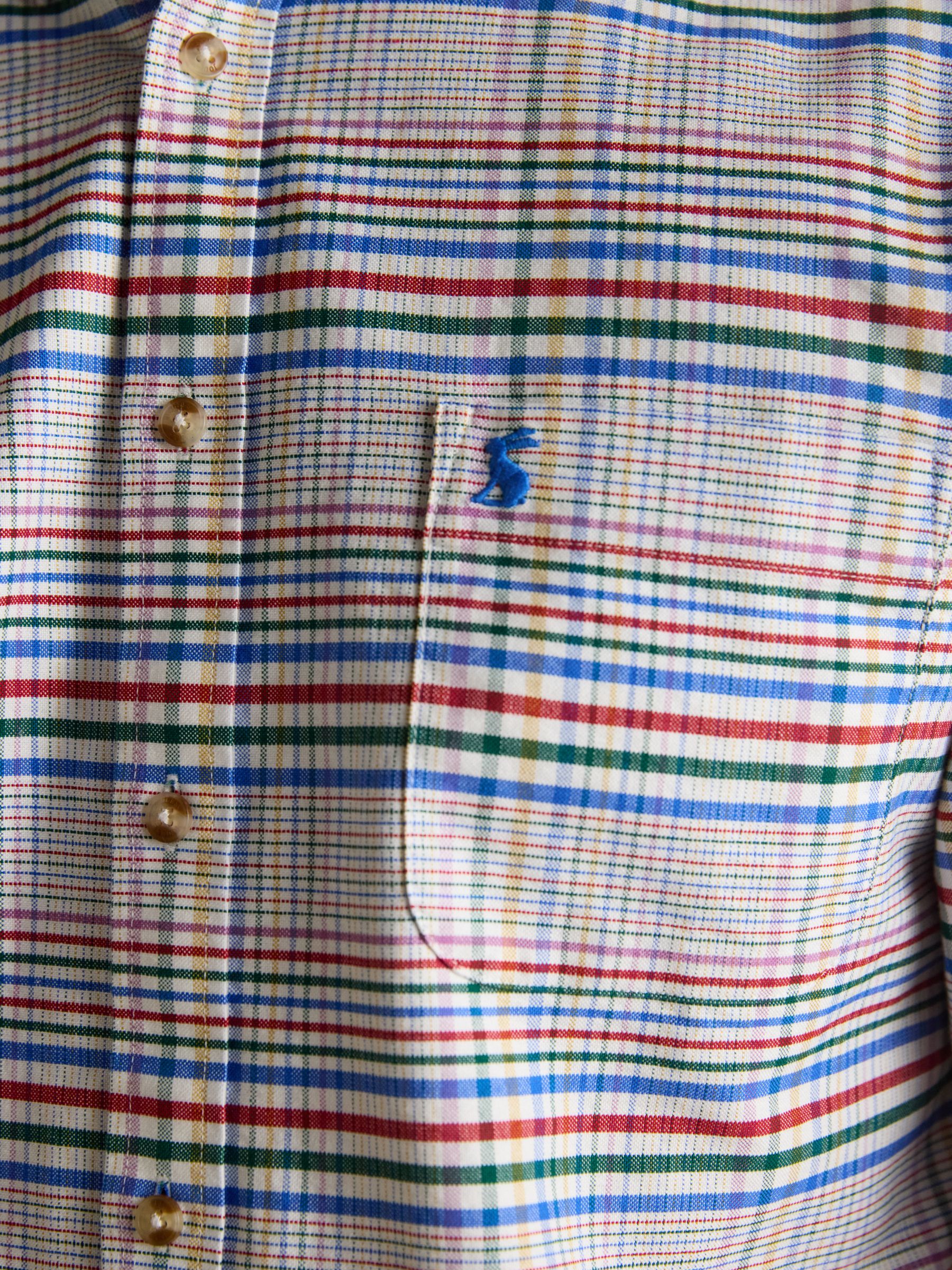 Oxford Classic Fit Multi Check Long Sleeve Cotton Shirt - Image 9 of 12