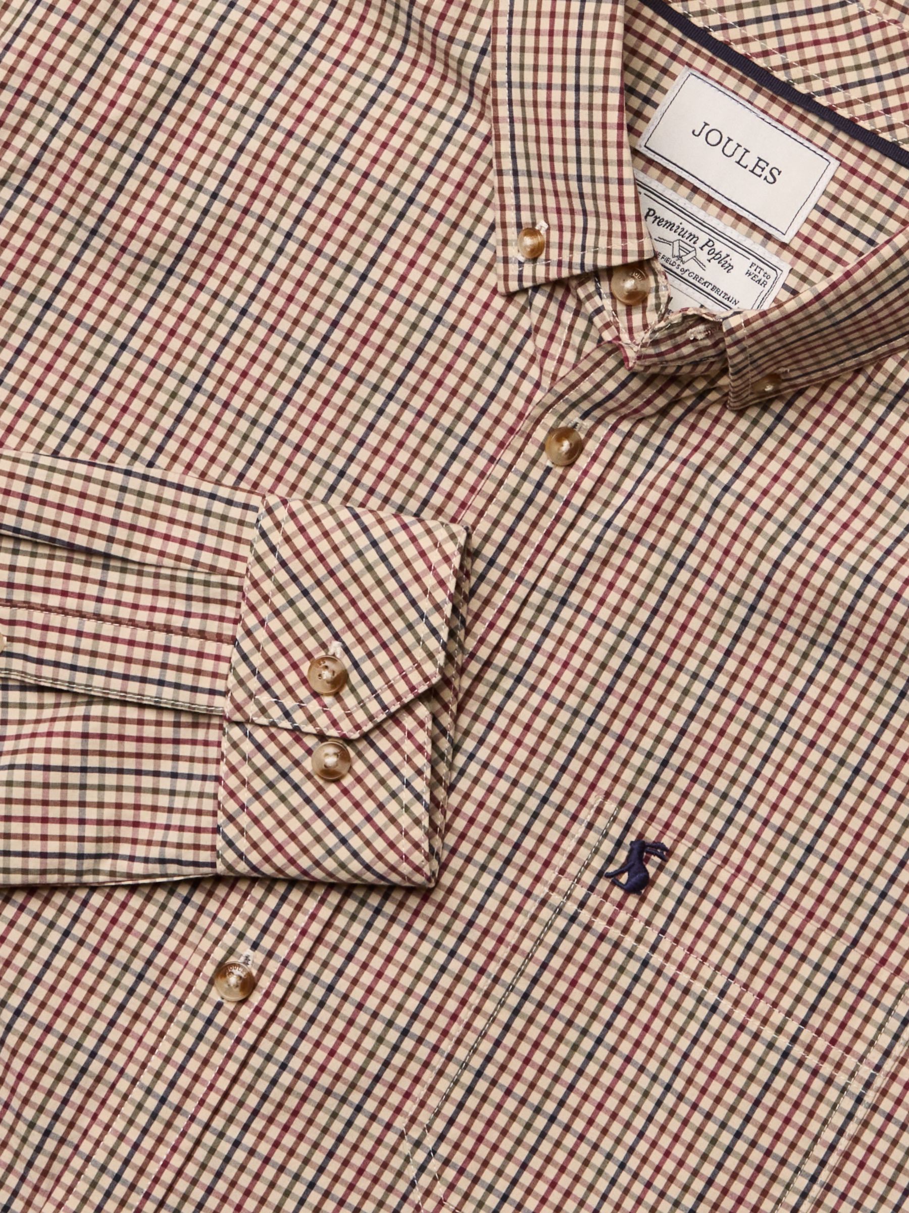 Cotton Poplin Brown Long Sleeve Gingham Shirt - Image 2 of 10