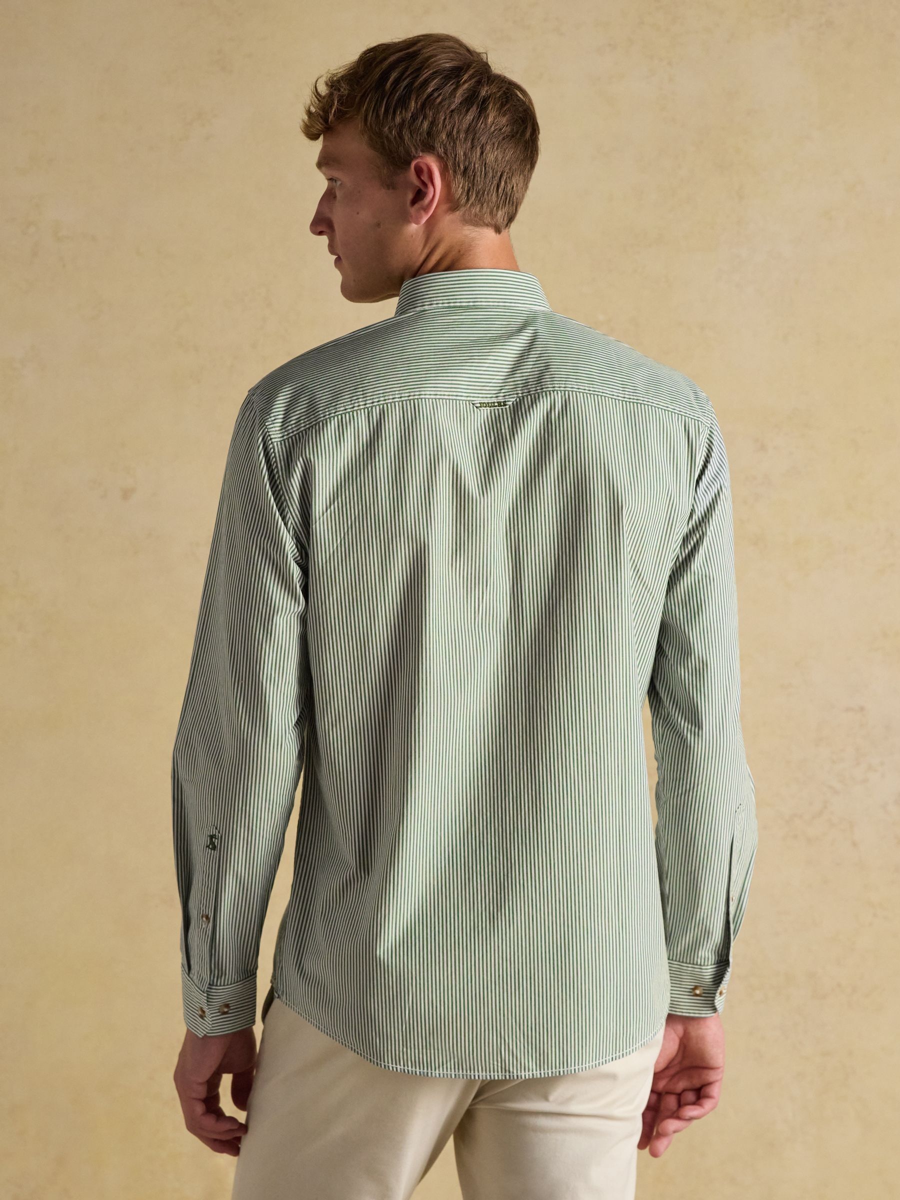 Cotton Poplin Green Long Sleeve Shirt - Image 3 of 9
