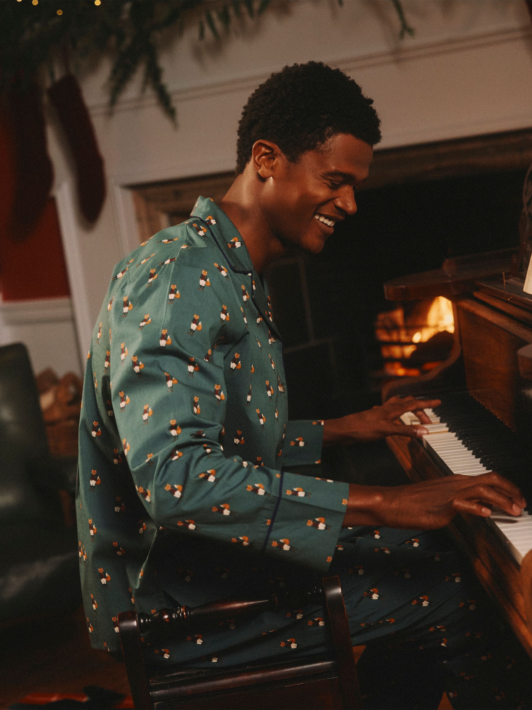 Jonty Fox Green Pyjama Top and Bottom Set - Image 2 of 9 Jonty Fox Green Pyjama Top and Bottom Set - Image 2 of 9