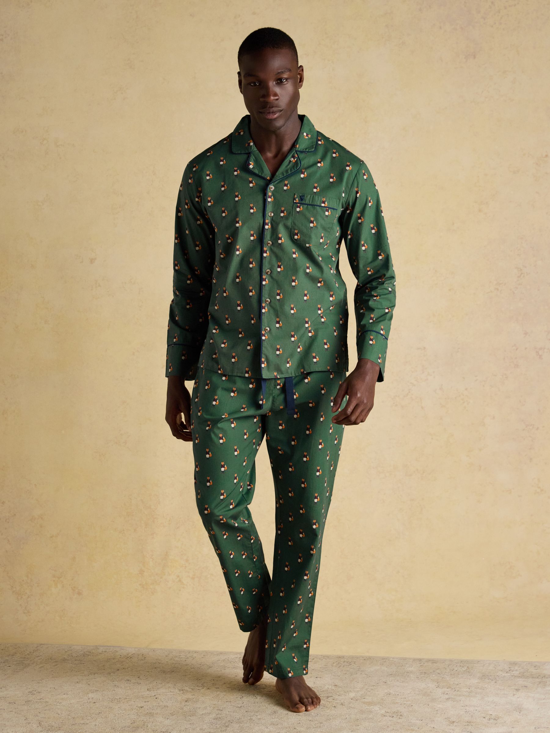 Jonty Fox Green Pyjama Top and Bottom Set - Image 3 of 9