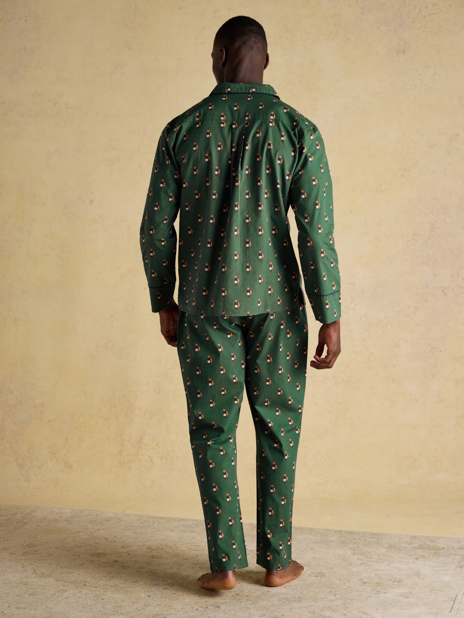 Jonty Fox Green Pyjama Top and Bottom Set - Image 4 of 9