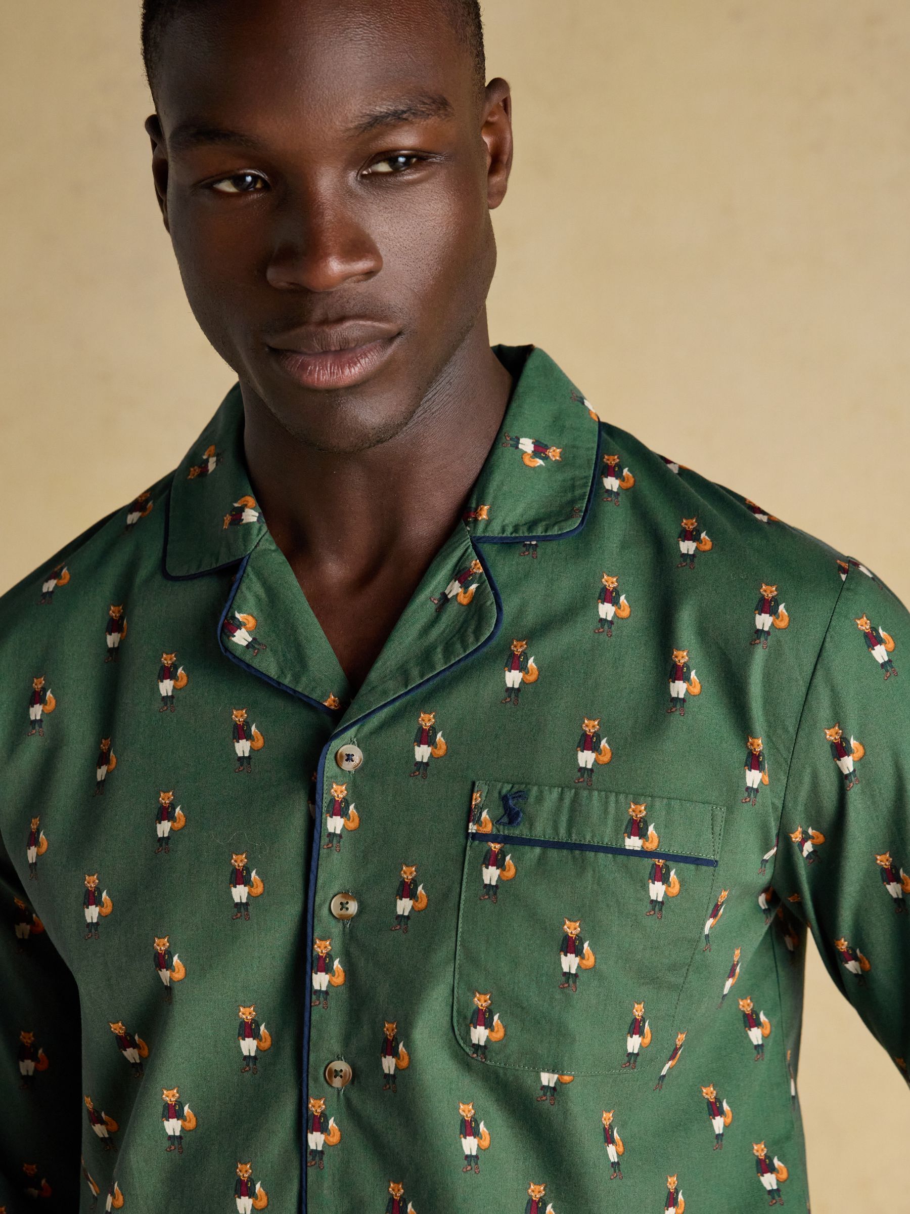 Jonty Fox Green Pyjama Top and Bottom Set - Image 5 of 9