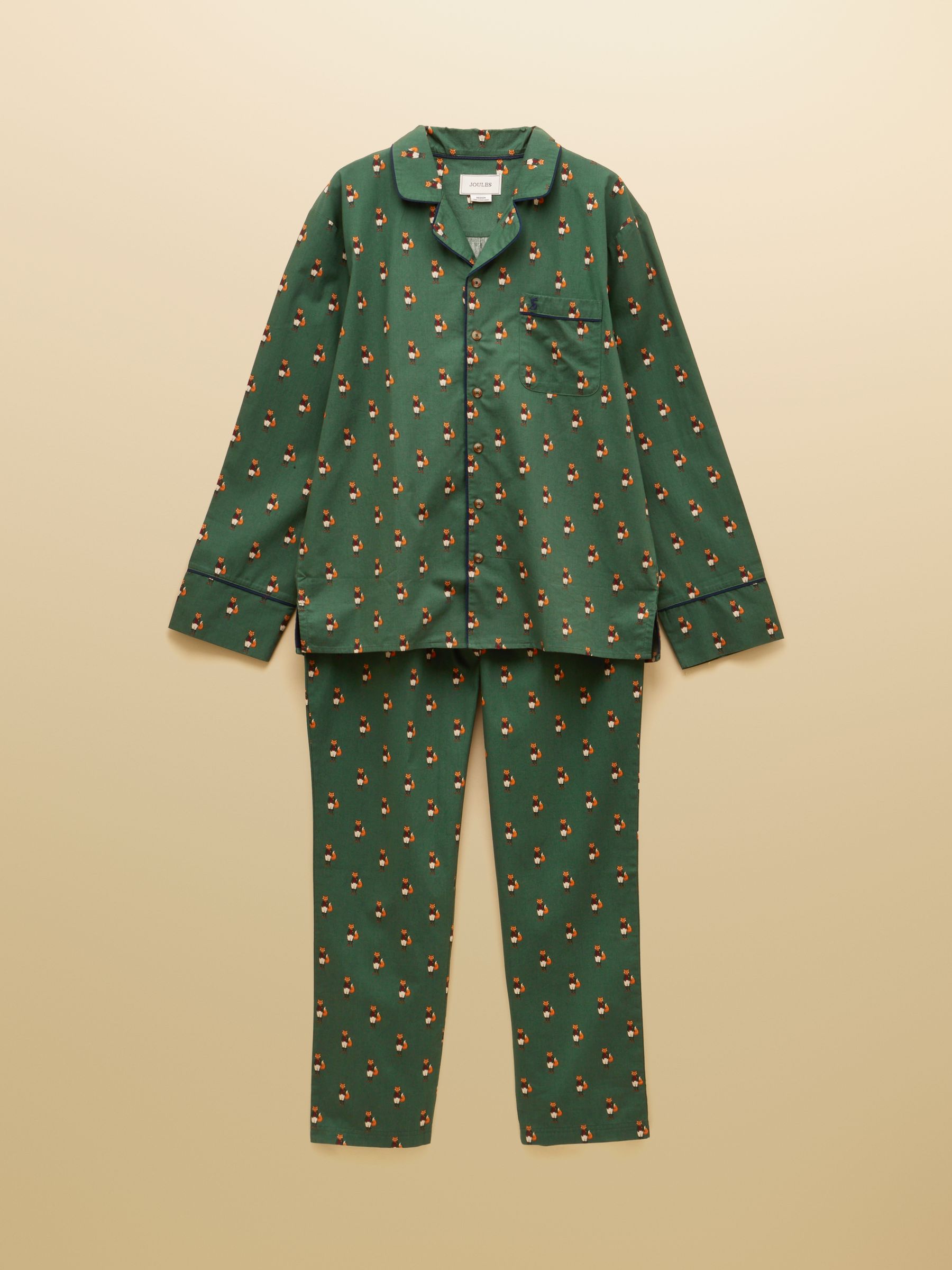 Jonty Fox Green Pyjama Top and Bottom Set - Image 7 of 7