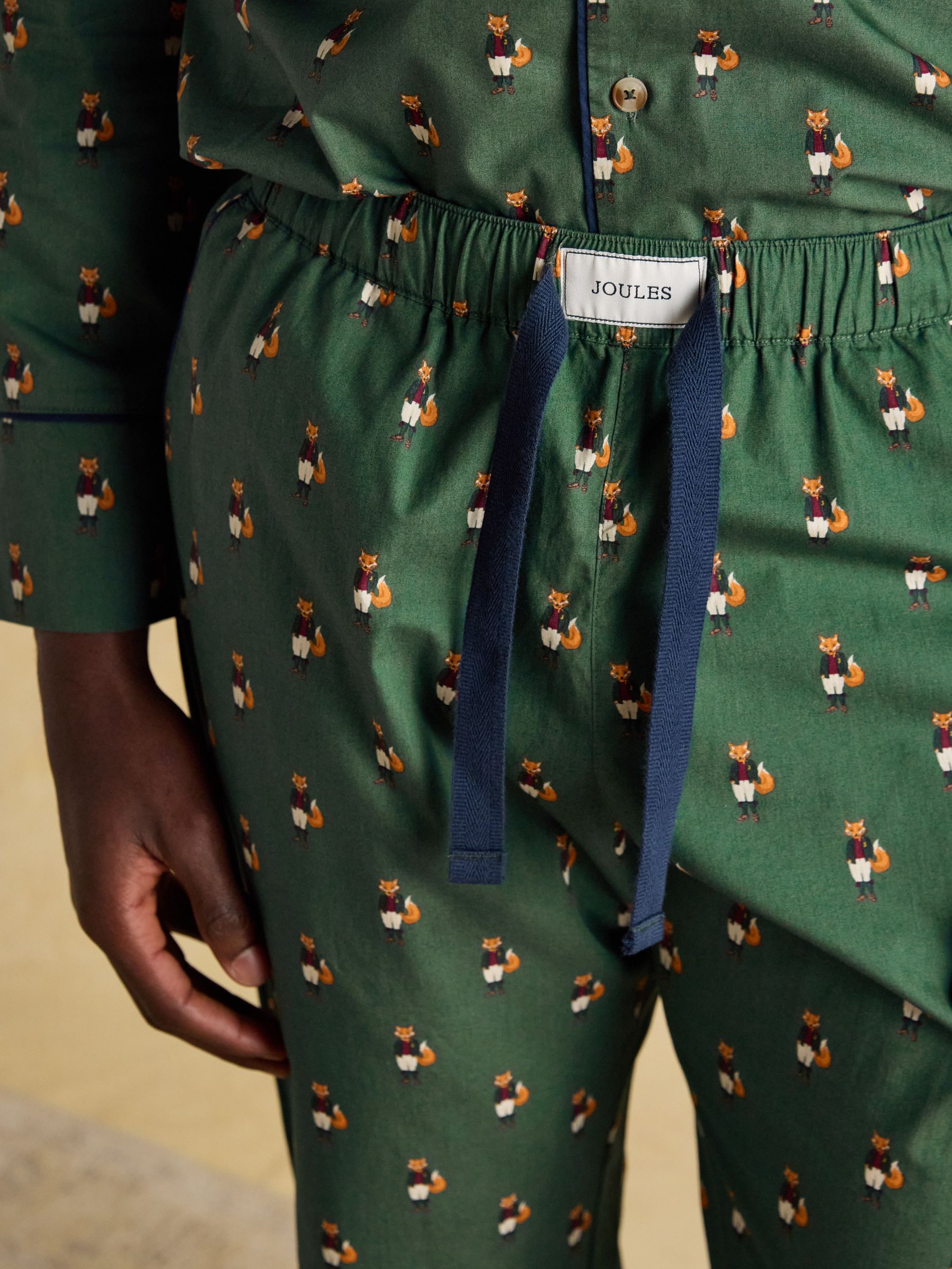 Jonty Fox Green Pyjama Top and Bottom Set - Image 8 of 9