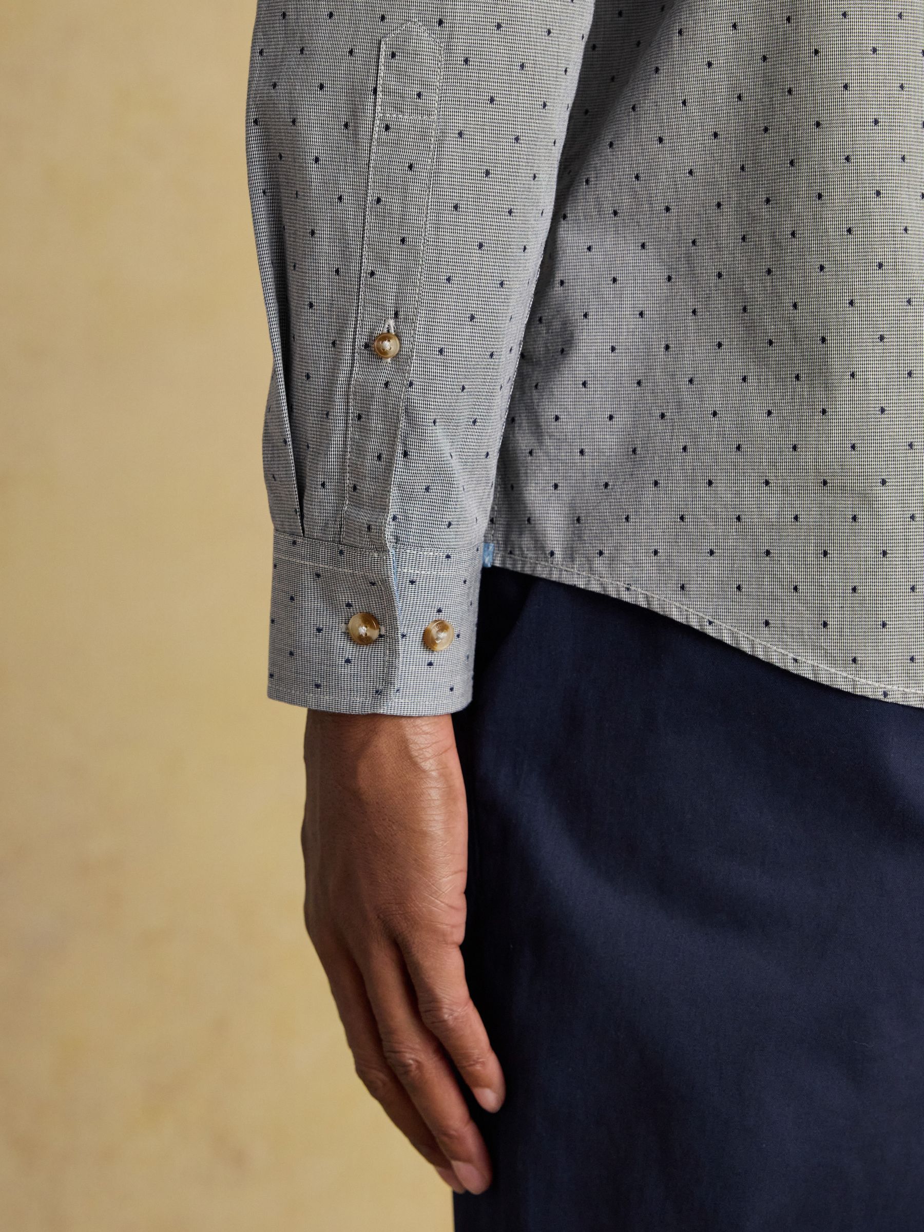 Blue Long SleeveTexture Shirt - Image 6 of 12