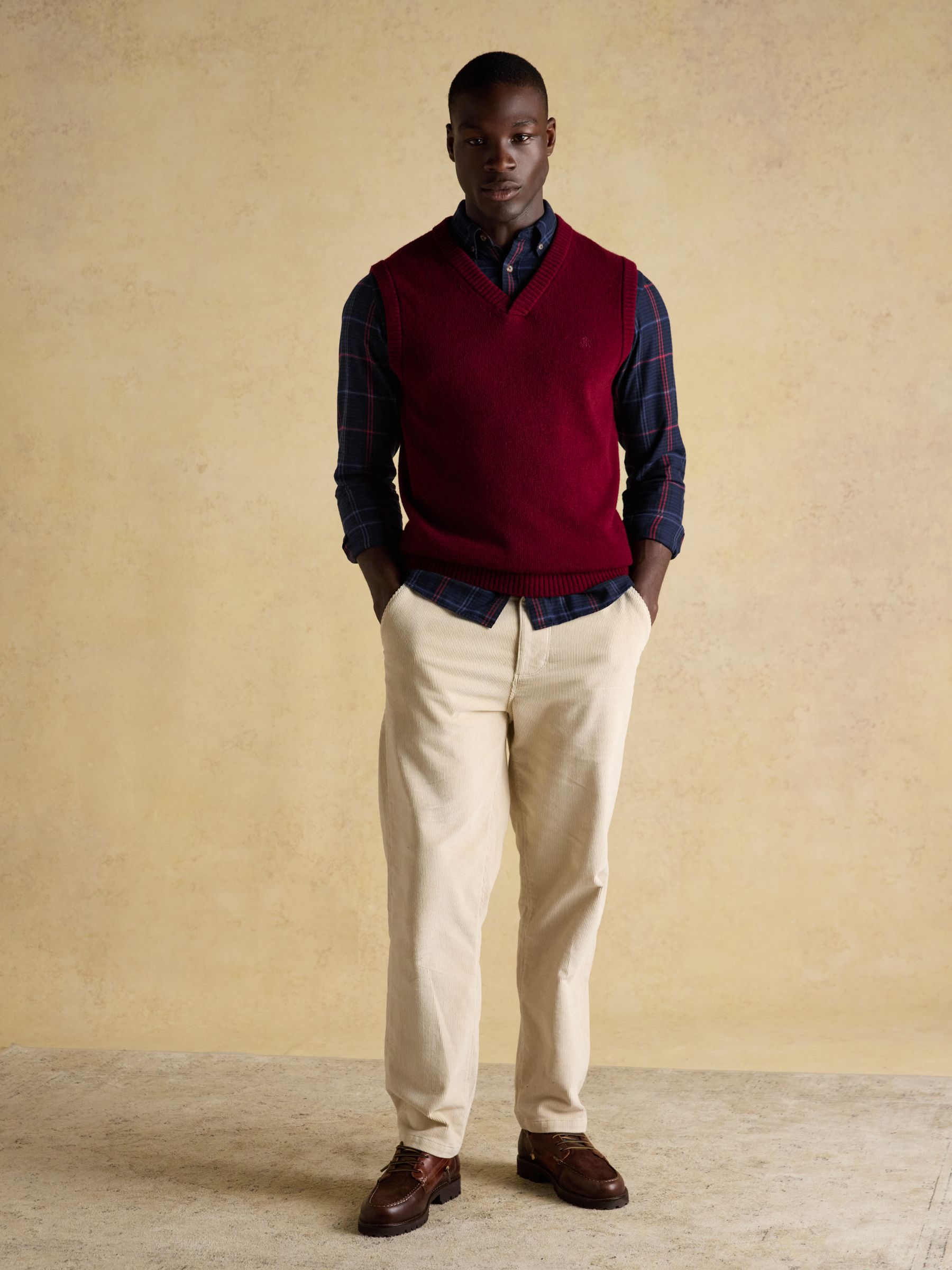 Lightweight Brushed Navy Flannel Cotton Shirt - Image 5 of 9