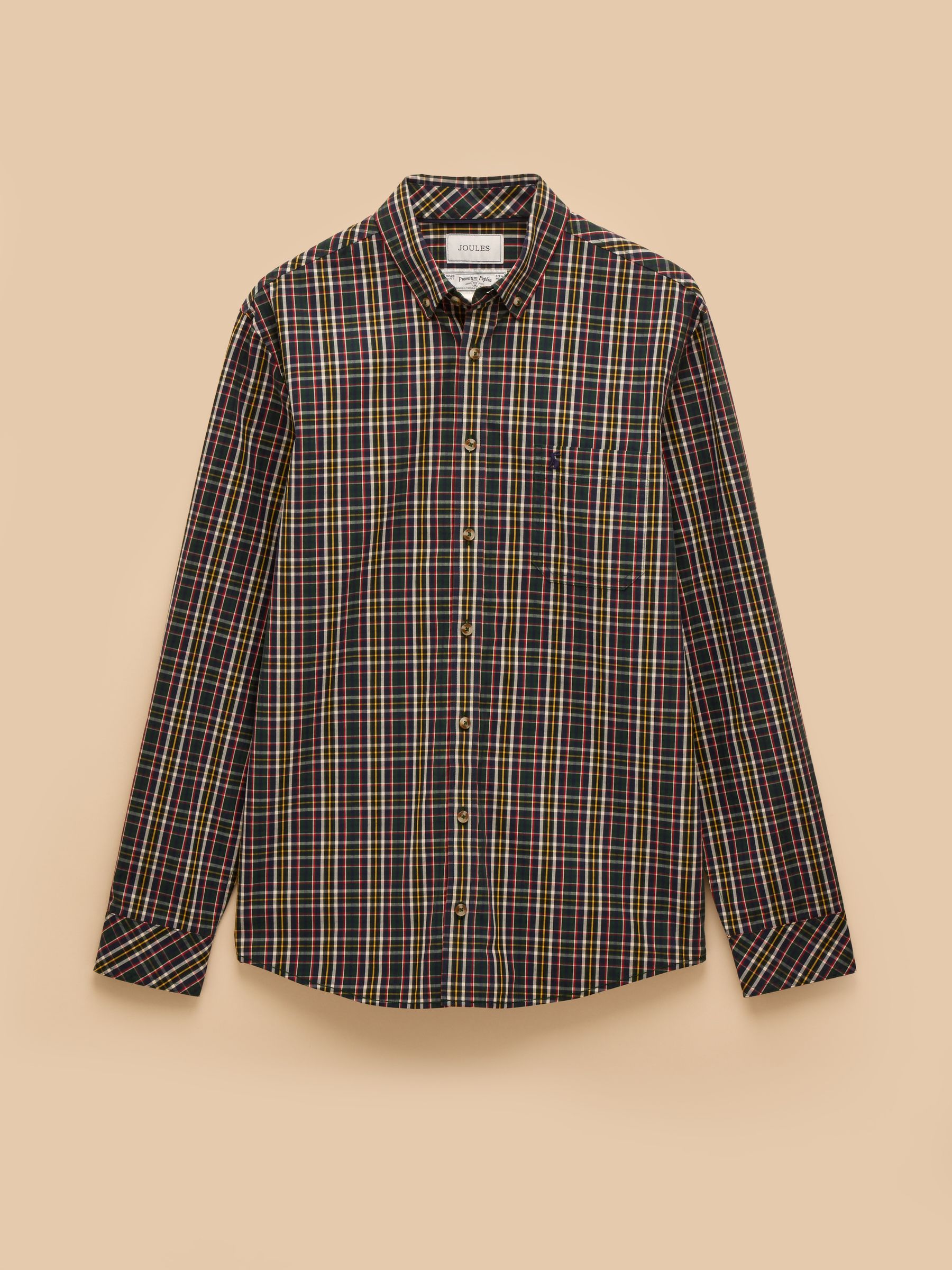 Cotton Poplin Green Long Sleeve Gingham Shirt - Image 2 of 11