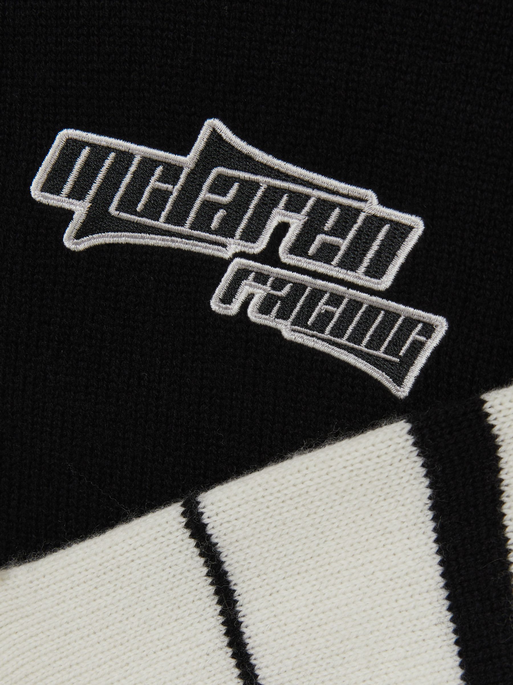 McLaren F1 Team Cropped Jumper Wool-Cashmere in Black/White - Image 9 of 9