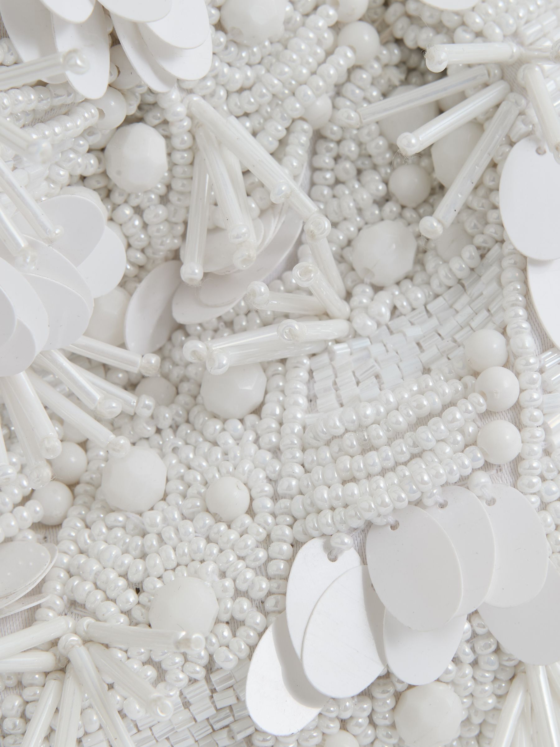 Embellished Clutch Bag in White - Image 5 of 5