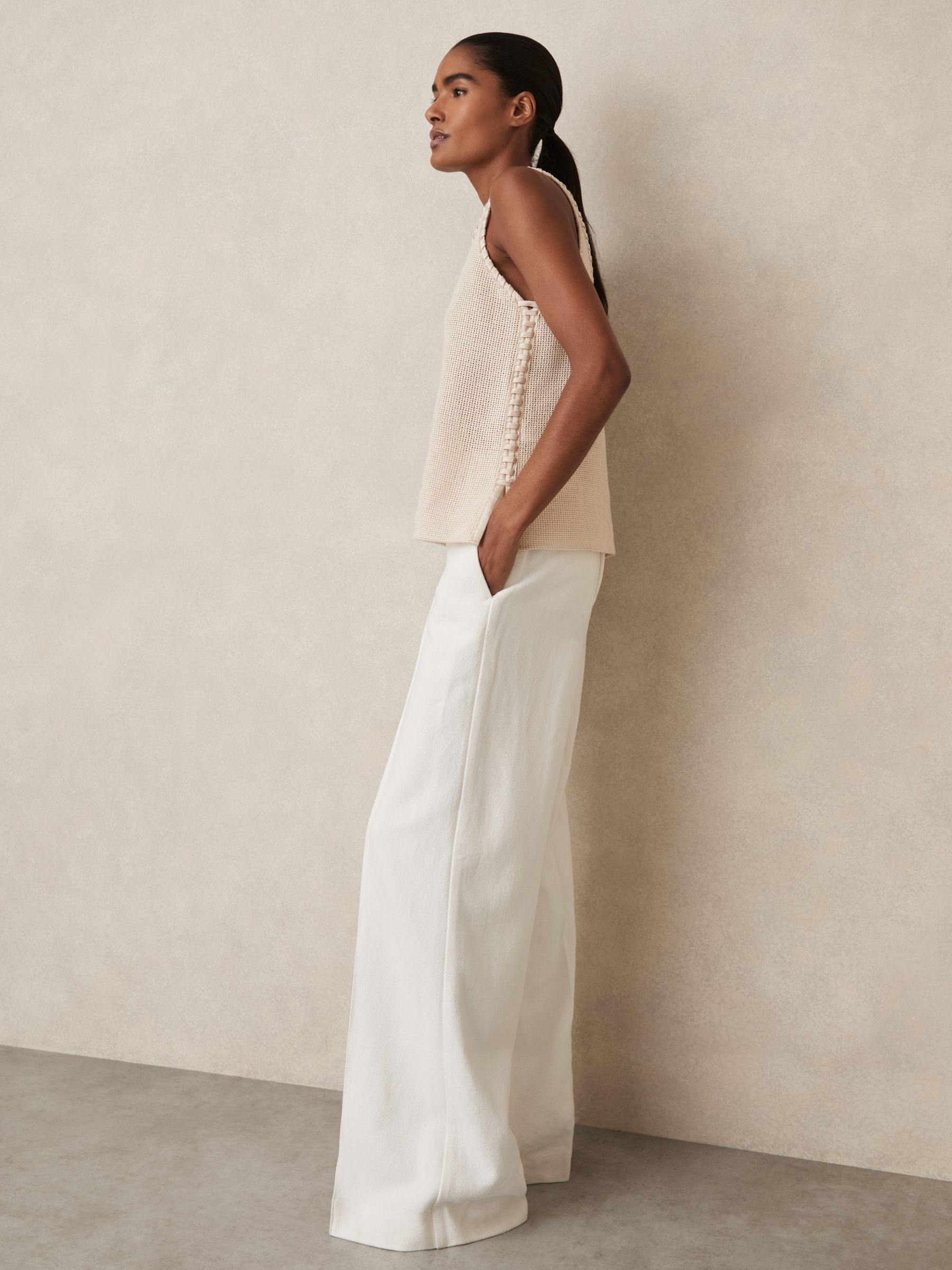 Crochet Tank Top in Cream - image 3