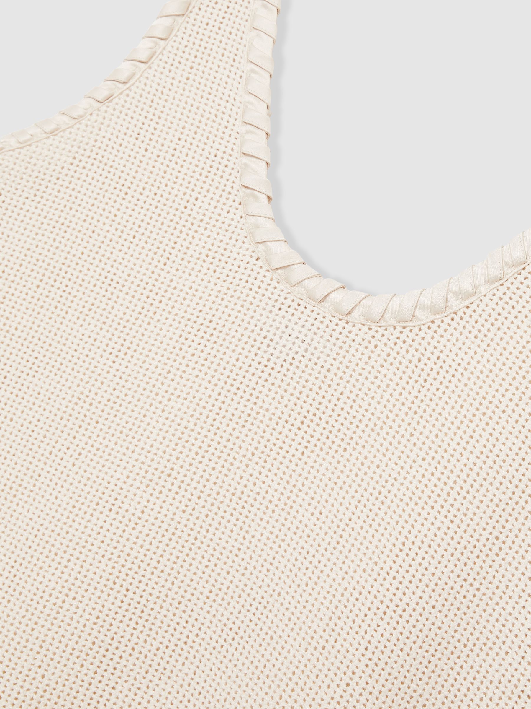 Crochet Tank Top in Cream - Image 6 of 6