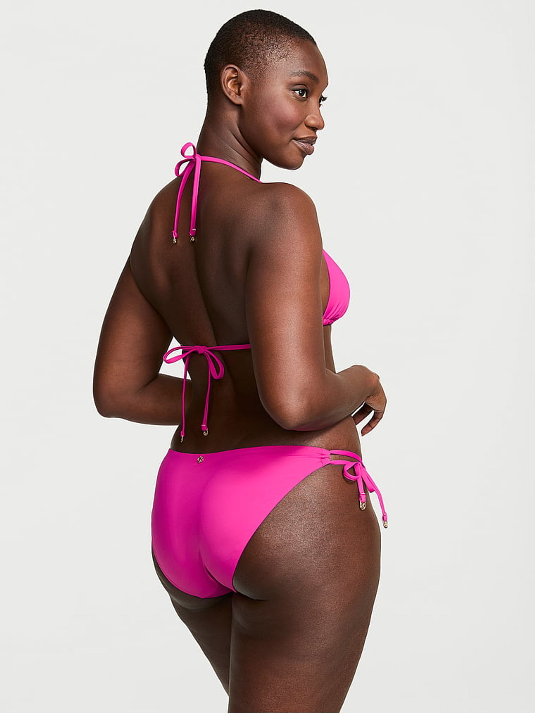 Berry Blush Pink Tie Side Bikini Bottoms - Image 2 of 5