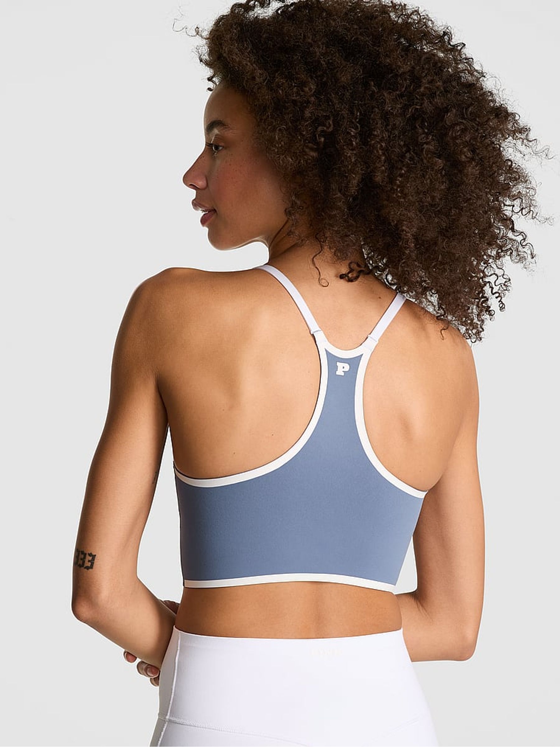 Dusty Iris Blue Relay Racerback Sports Bra - Image 2 of 2