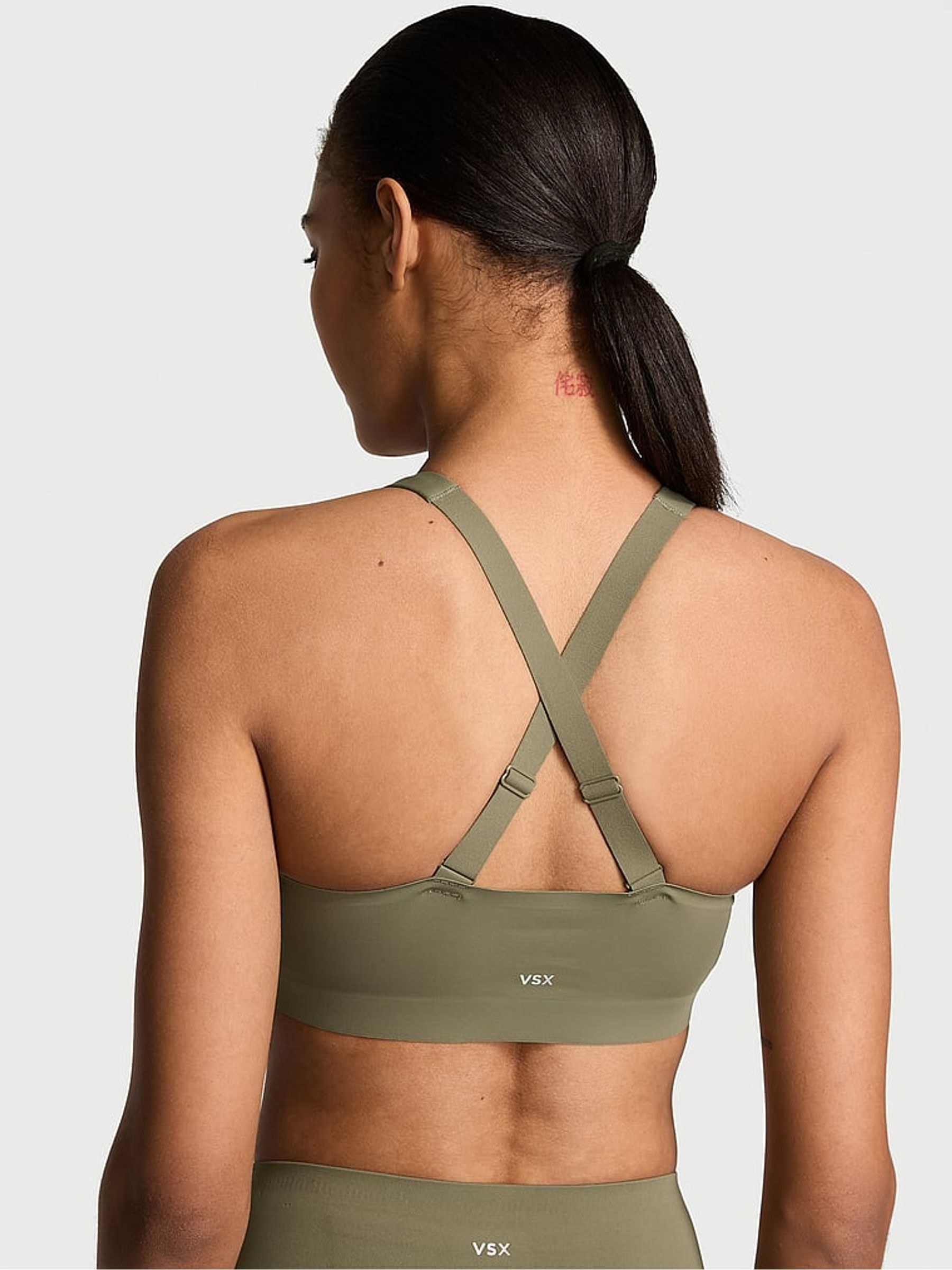Desert Cactus Green Front Close High Support Sports Bra - Image 2 of 2