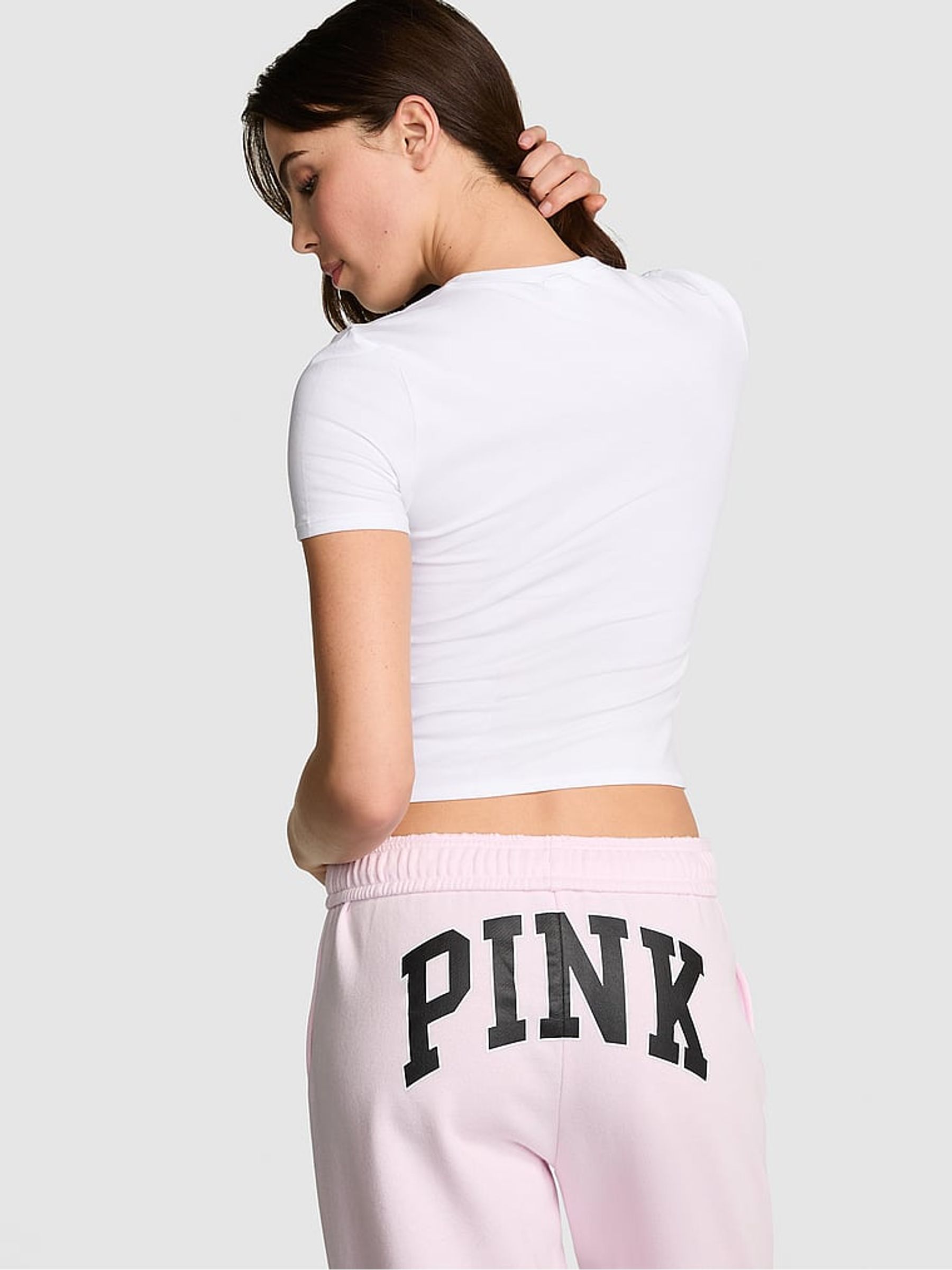 White Cropped T-Shirt - Image 2 of 3