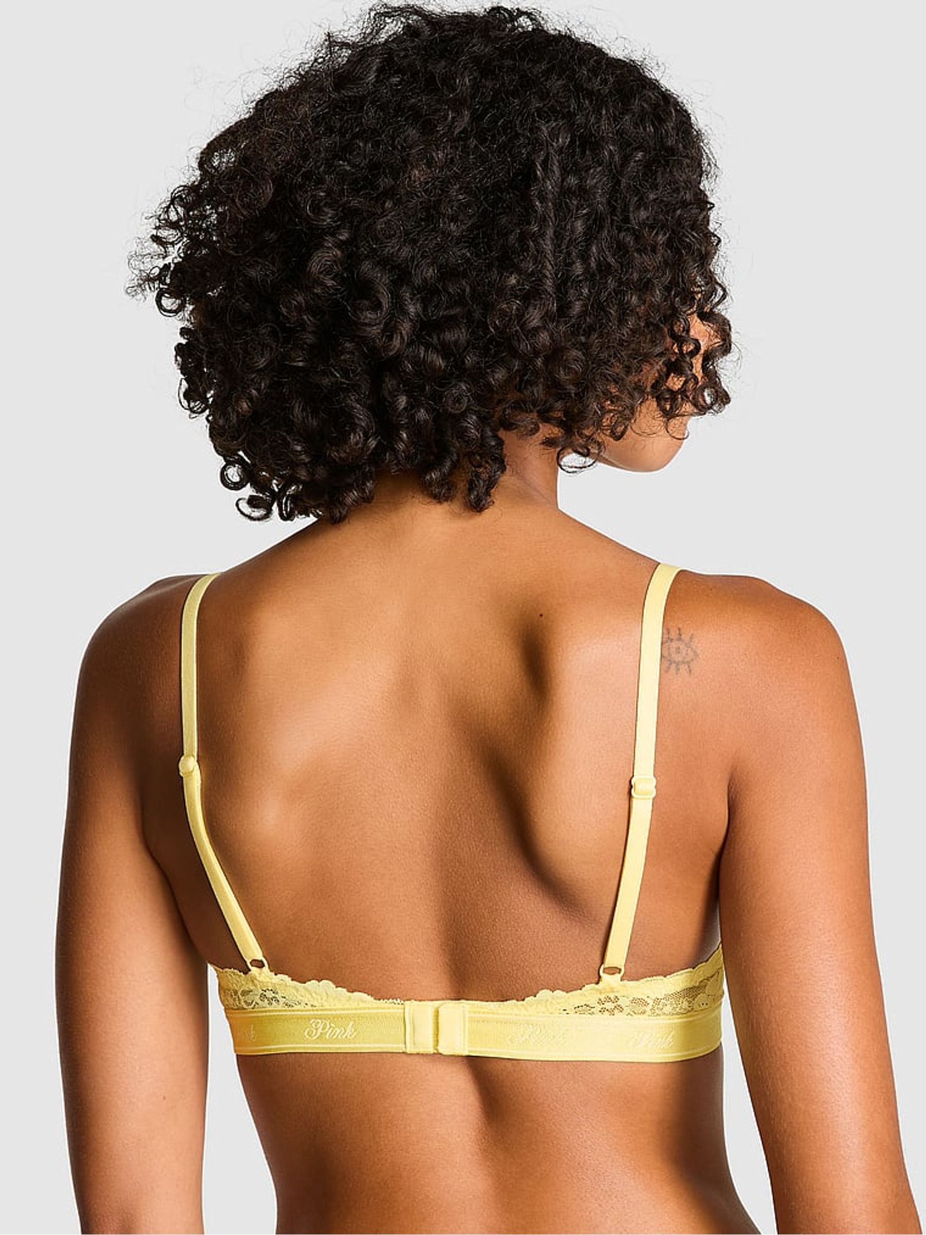 Mellow Yellow Balcony Lace Push Up Bra - Image 2 of 4