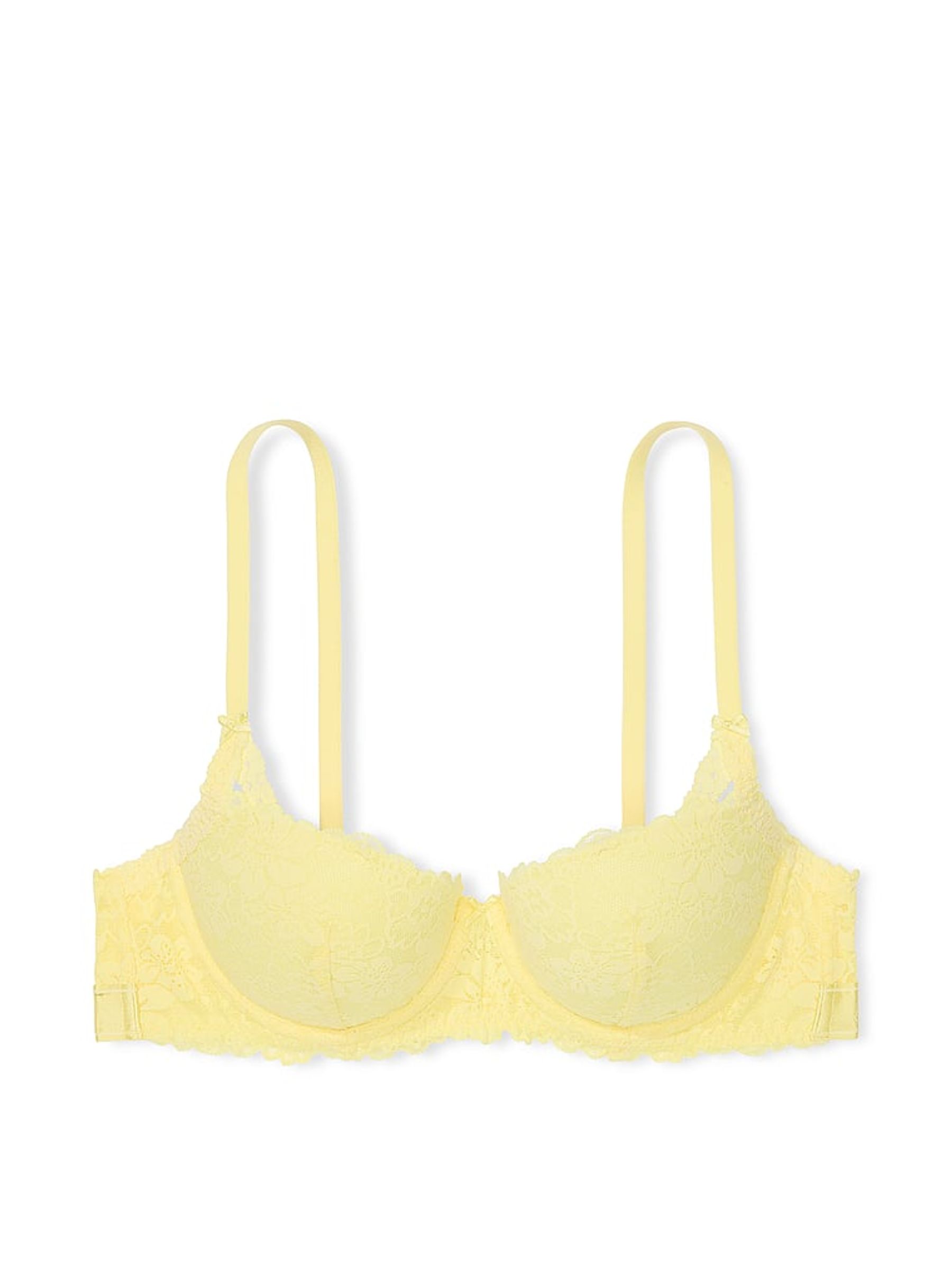 Mellow Yellow Balcony Lace Push Up Bra - Image 3 of 4