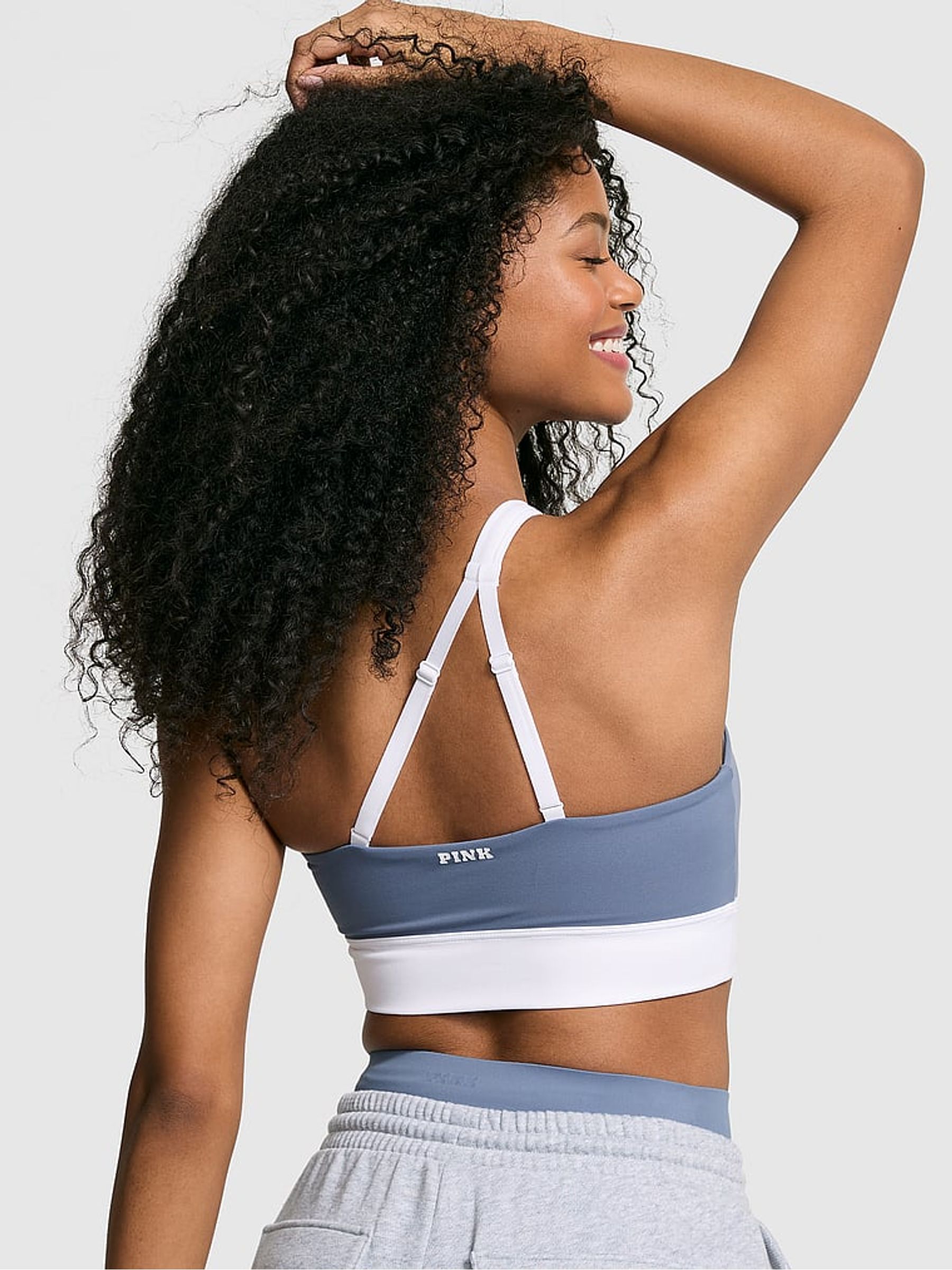 Dusty Iris Blue Relay One Shoulder Sports Bra - Image 2 of 2
