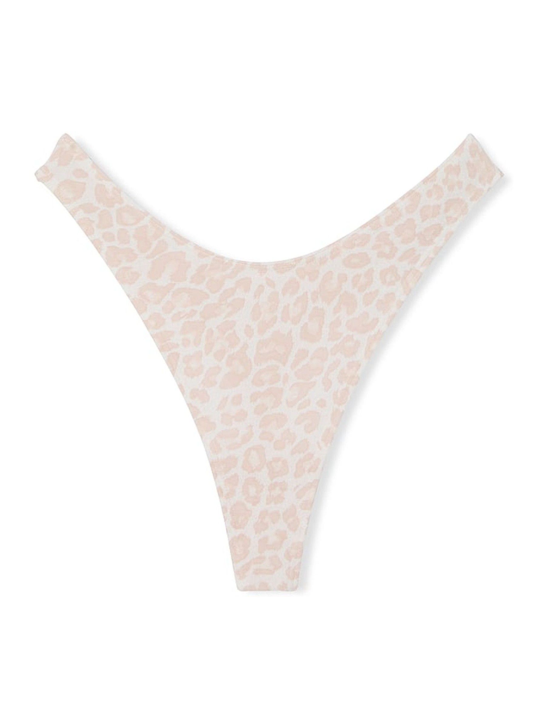 Coconut White Leopard Thong Knickers - Image 3 of 3