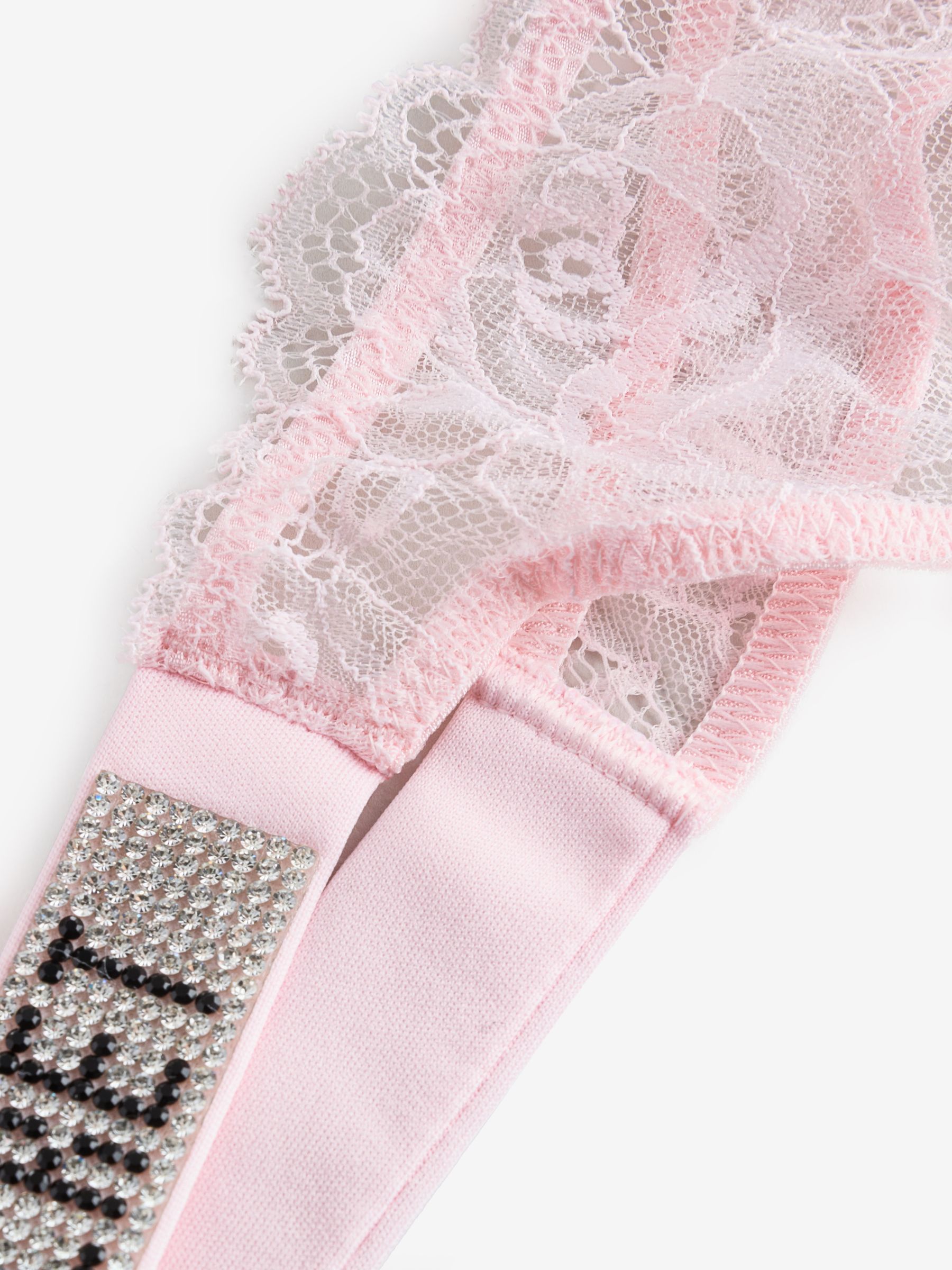 Angel Pink Thong Shine Strap Knickers g - Image 3 of 3