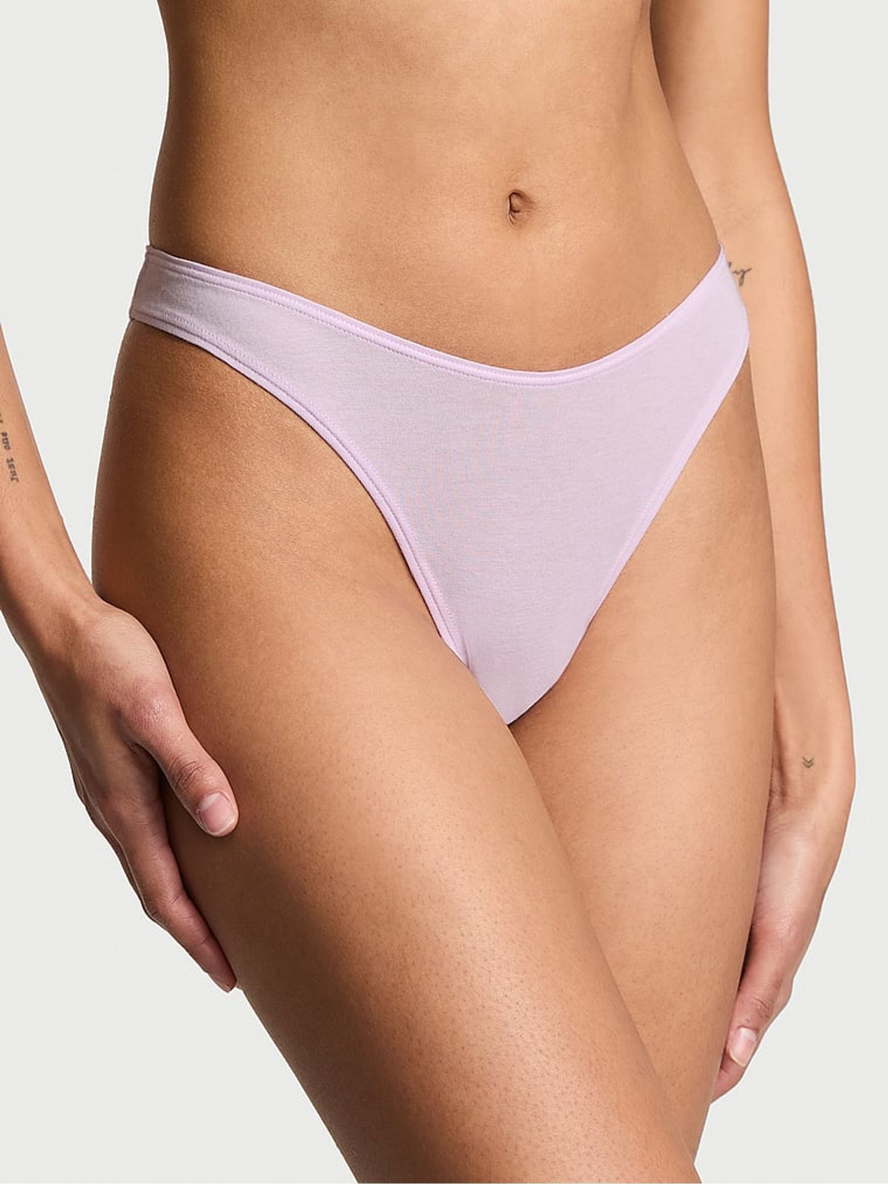 Delicate Violet Purple Thong Knickers - Image 1 of 1