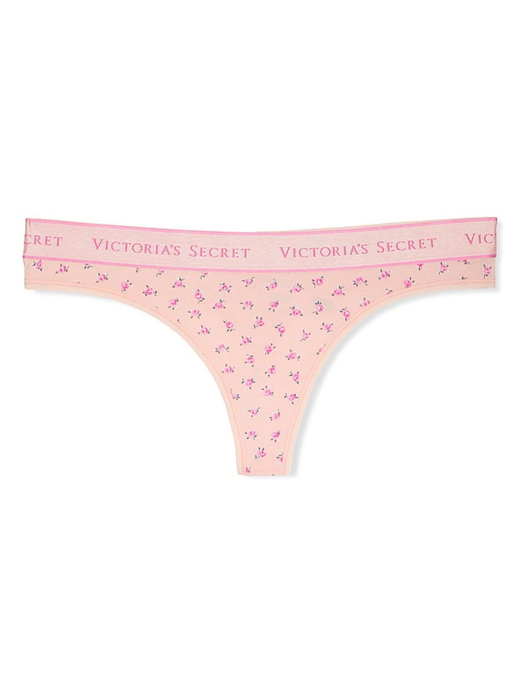 Light Pink Floral Thong Knickers - Image 3 of 3