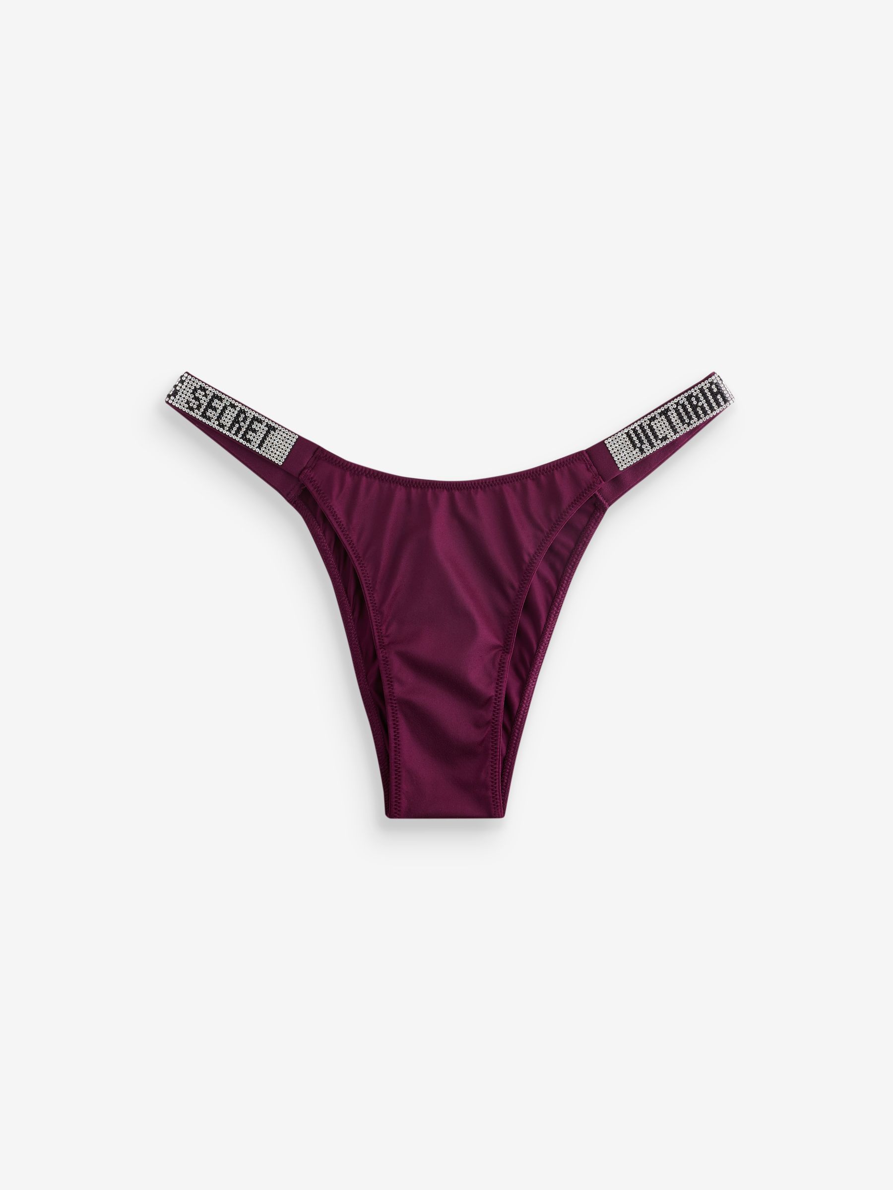 Kir Red Brazilian Shine Strap Knickers - Image 1 of 3