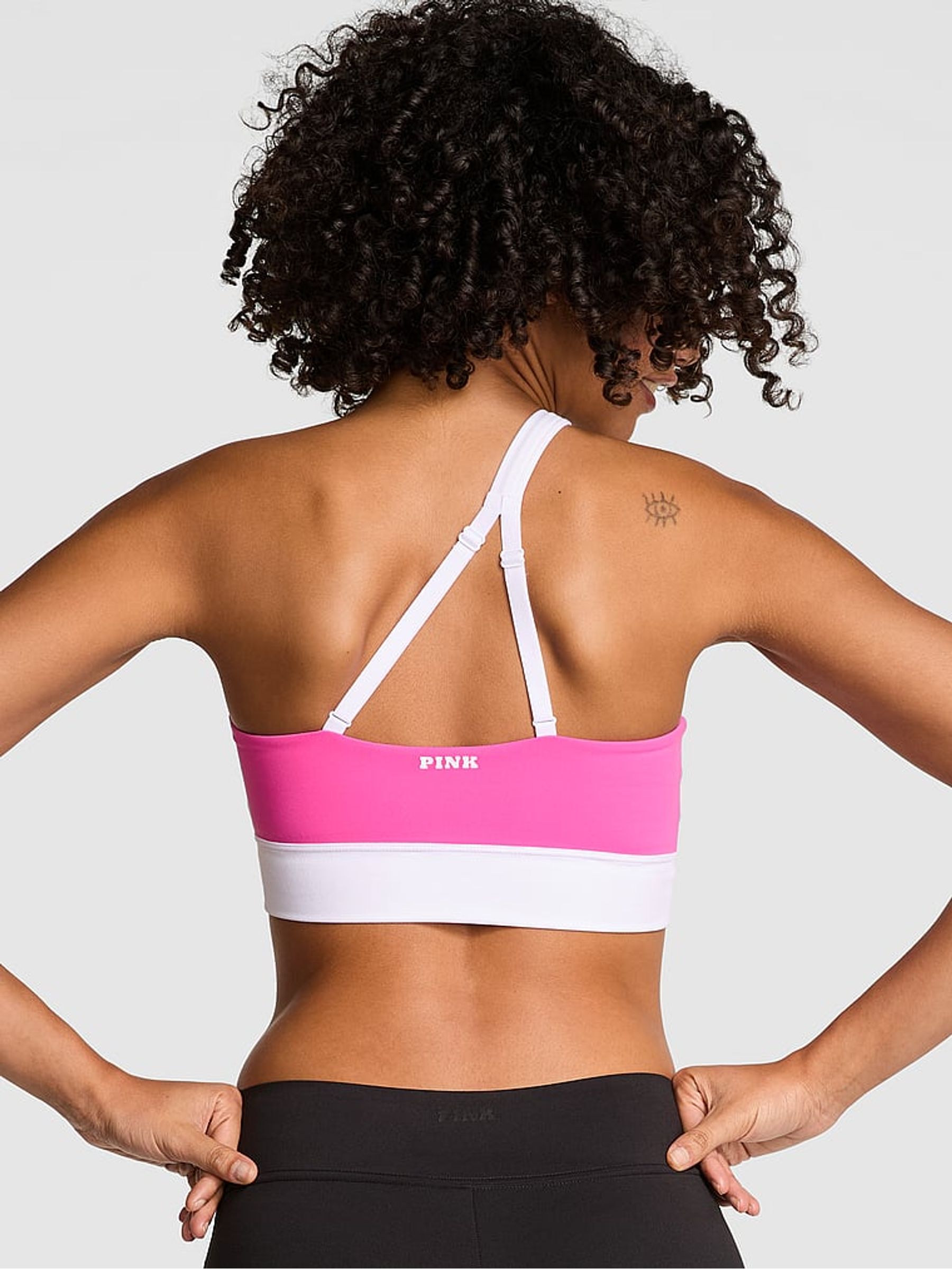 Pink Gossip Relay One Shoulder Sports Bra - Image 2 of 2