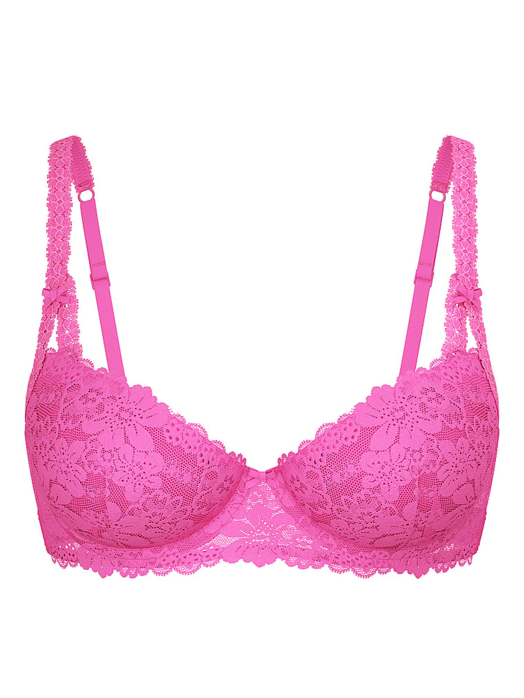 Pink Gossip Balcony Lace Push Up Bra - Image 4 of 4
