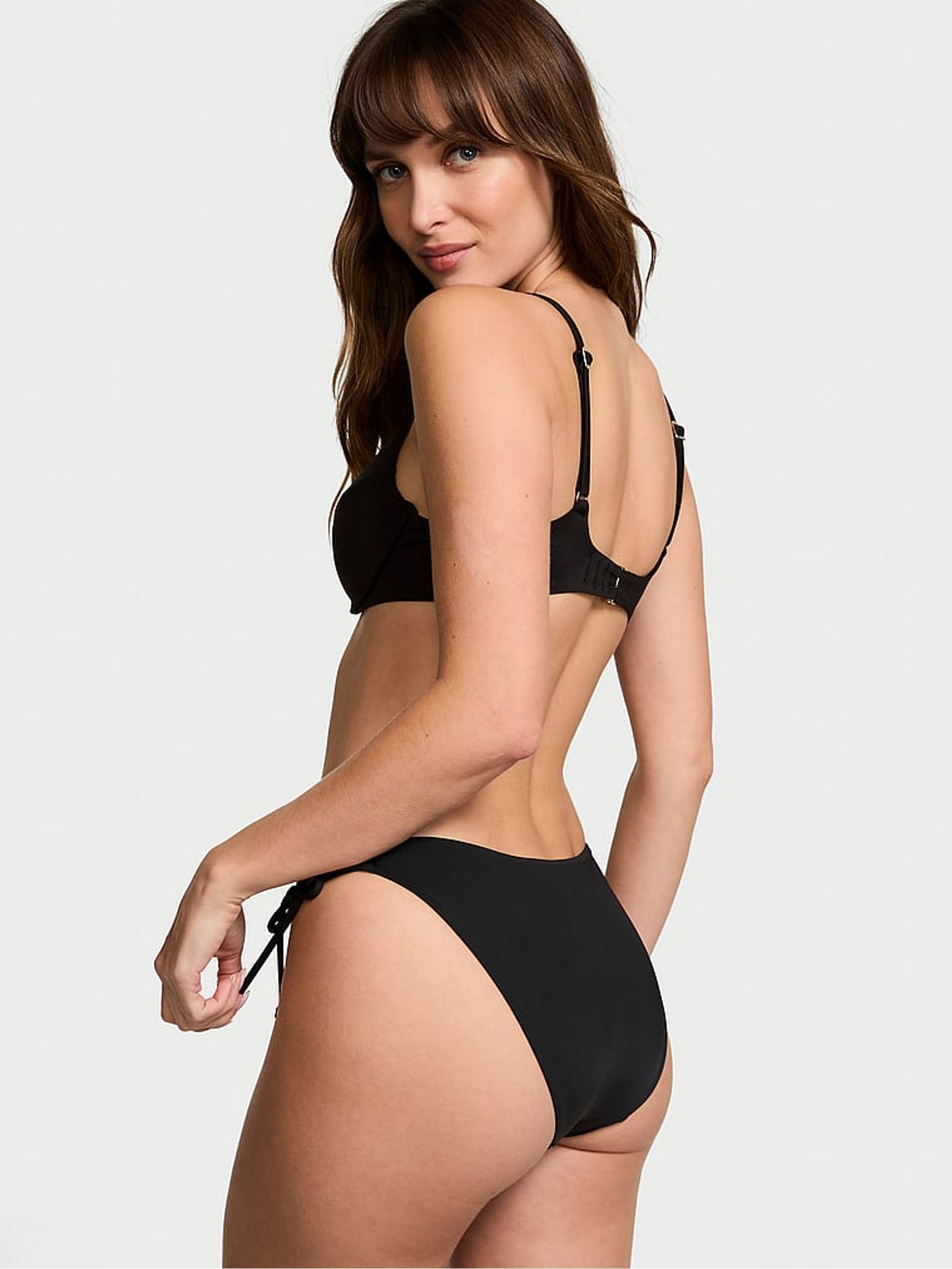 Black Tie Side Bikini Bottoms - Image 2 of 4