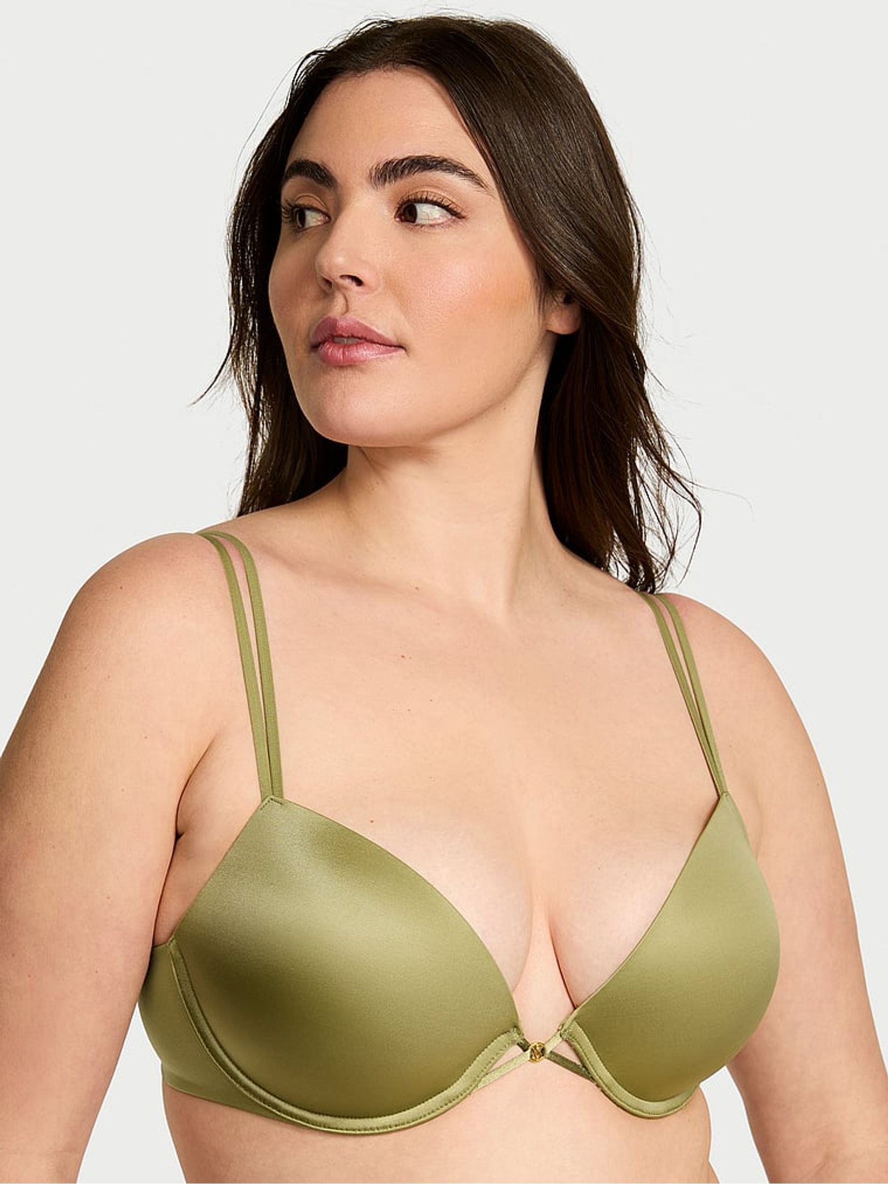 Moss Green Push Up Bra - Image 1 of 4