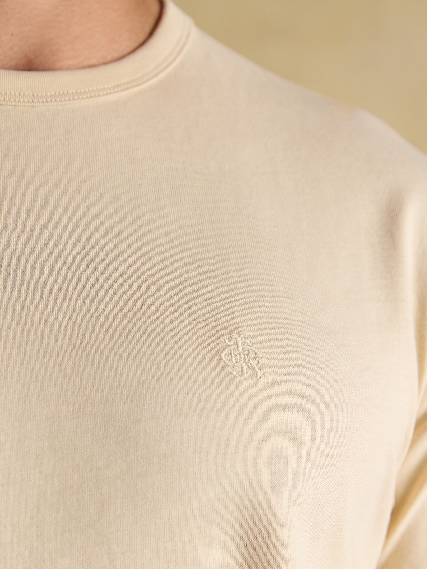 Rugby Club Cream Crew Neck Cotton T-Shirt - Image 5 of 7