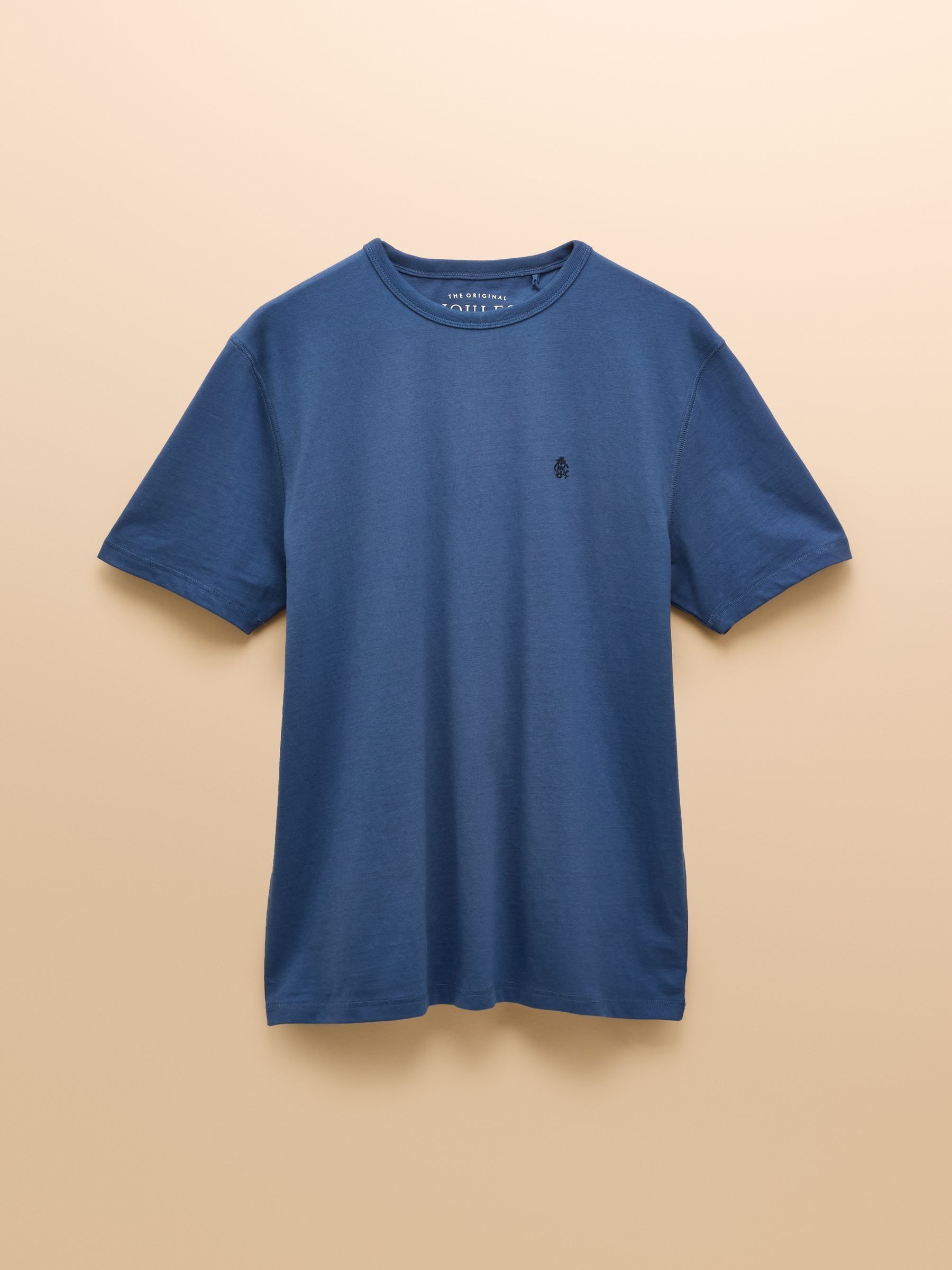 Rugby Club Mid Blue Crew Neck Cotton T-Shirt - Image 7 of 7