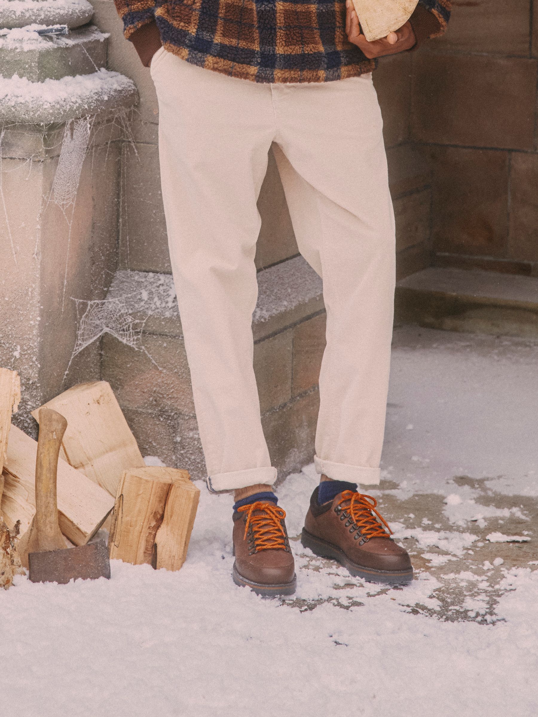 Relaxed Fit Cream Cotton-Rich Cord Trousers - Image 1 of 9