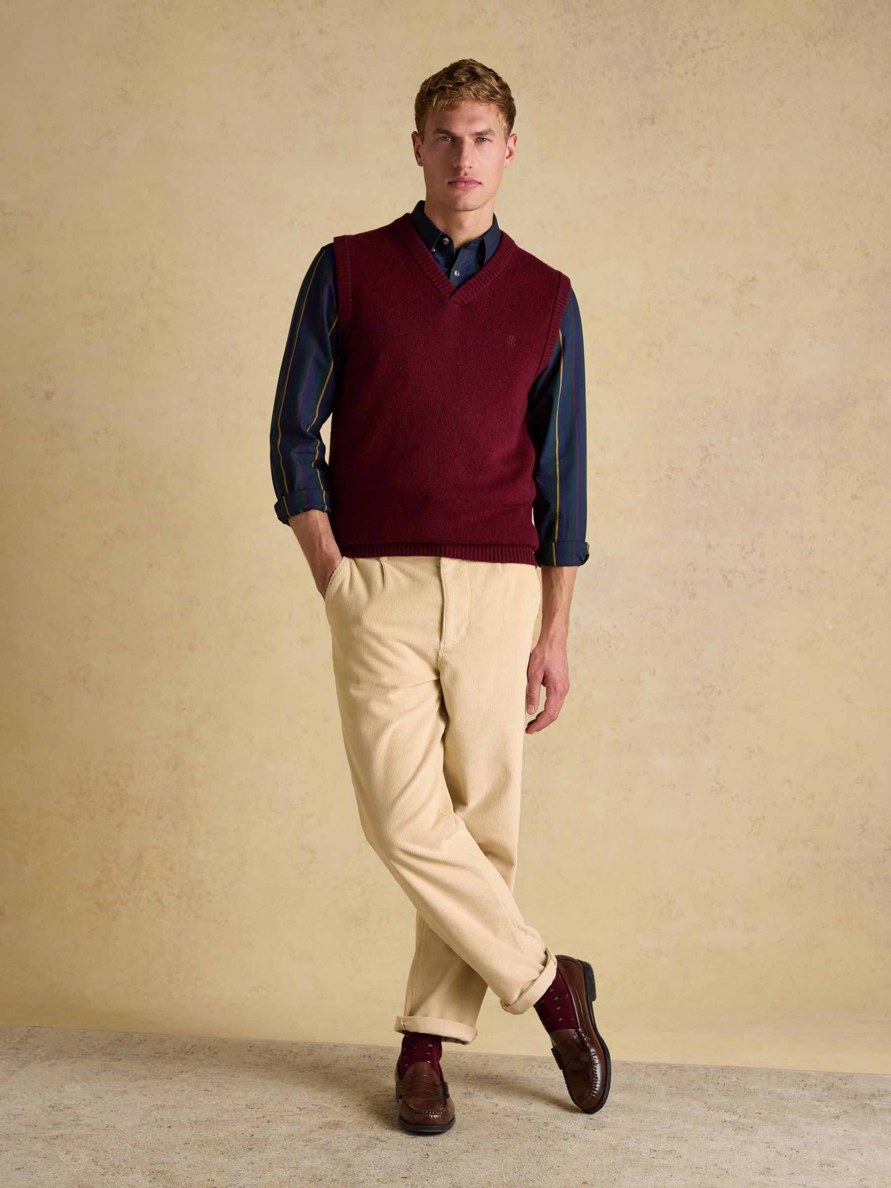 Relaxed Fit Cream Cotton-Rich Cord Trousers - Image 5 of 9