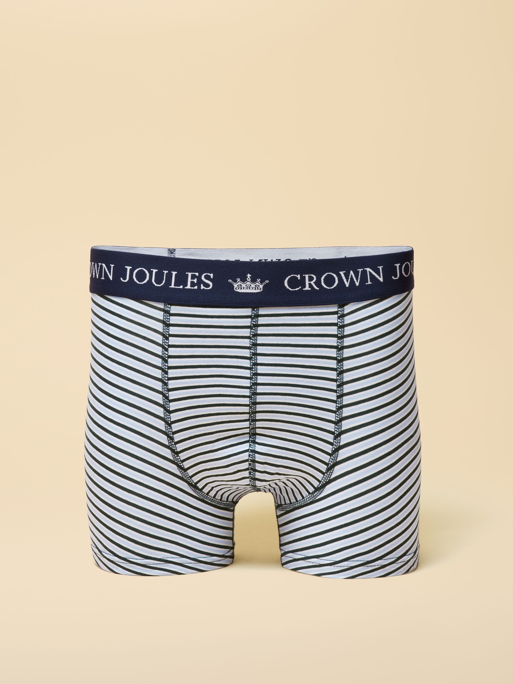 Crown Joules Green Cotton Jersey Boxer Shorts - 2 Pack - Image 3 of 3