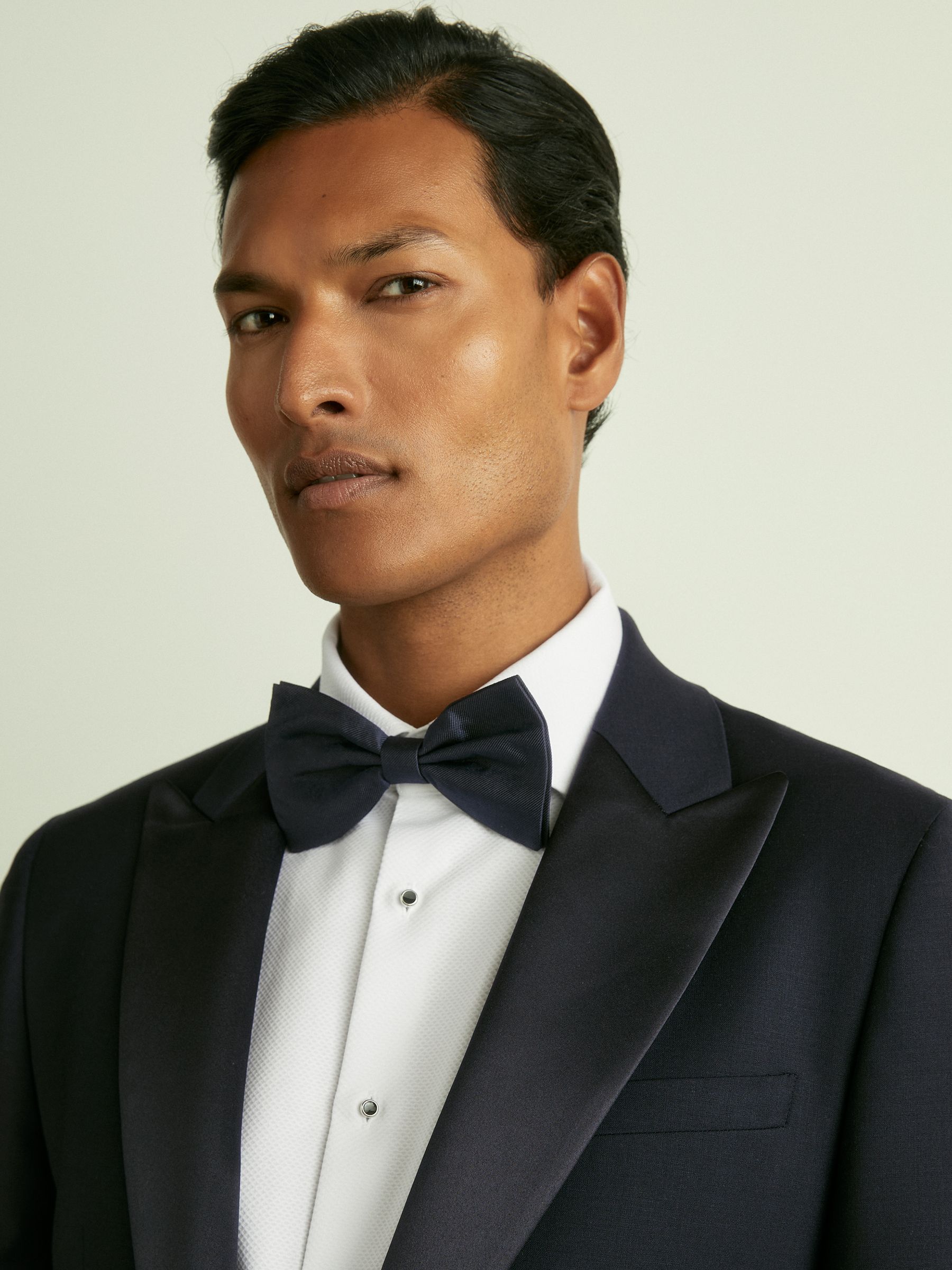 Tie in Dark Navy - Image 2 of 4