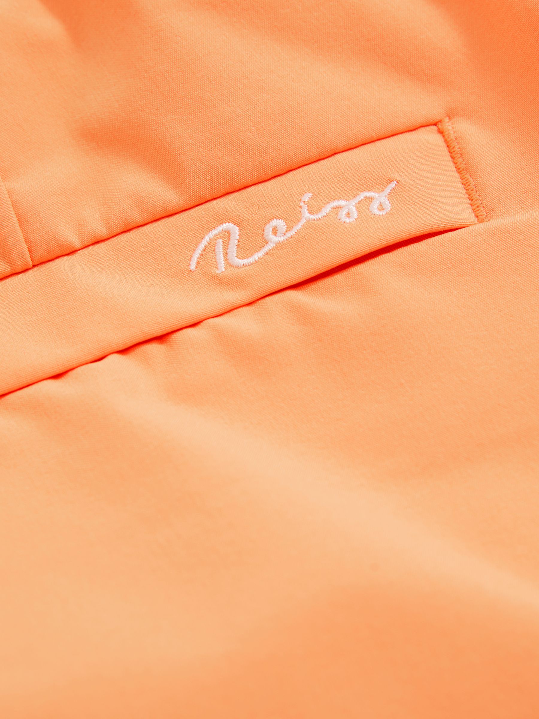 Drawstring Swim Shorts in Coral Orange - Image 5 of 5